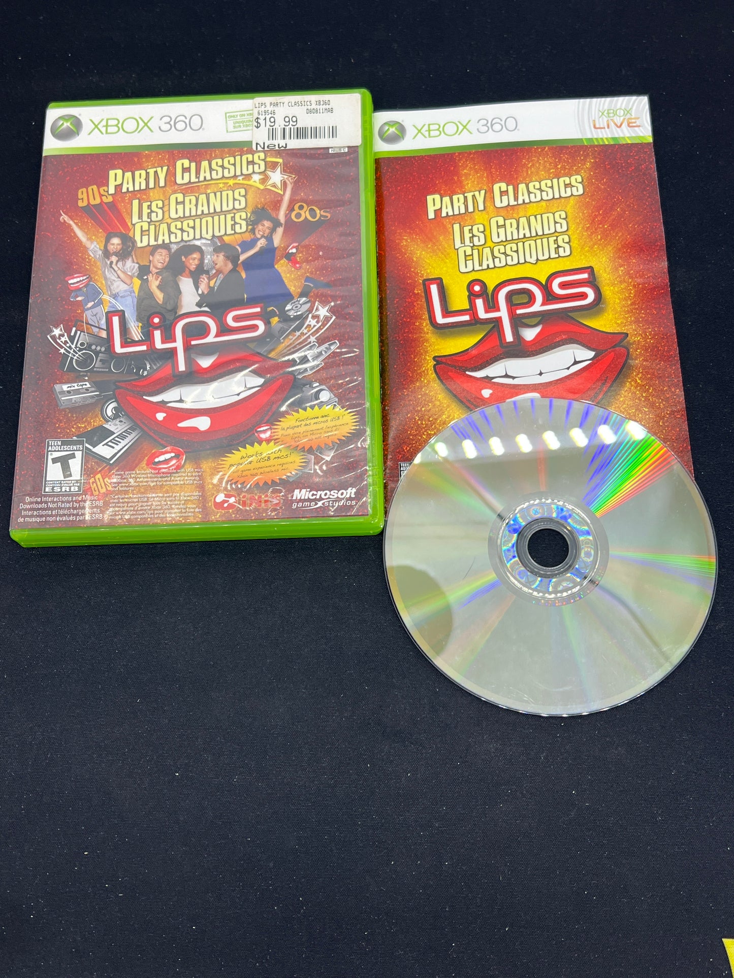 Auction Lot 231: XBOX 360 Party Classics Lips CIB