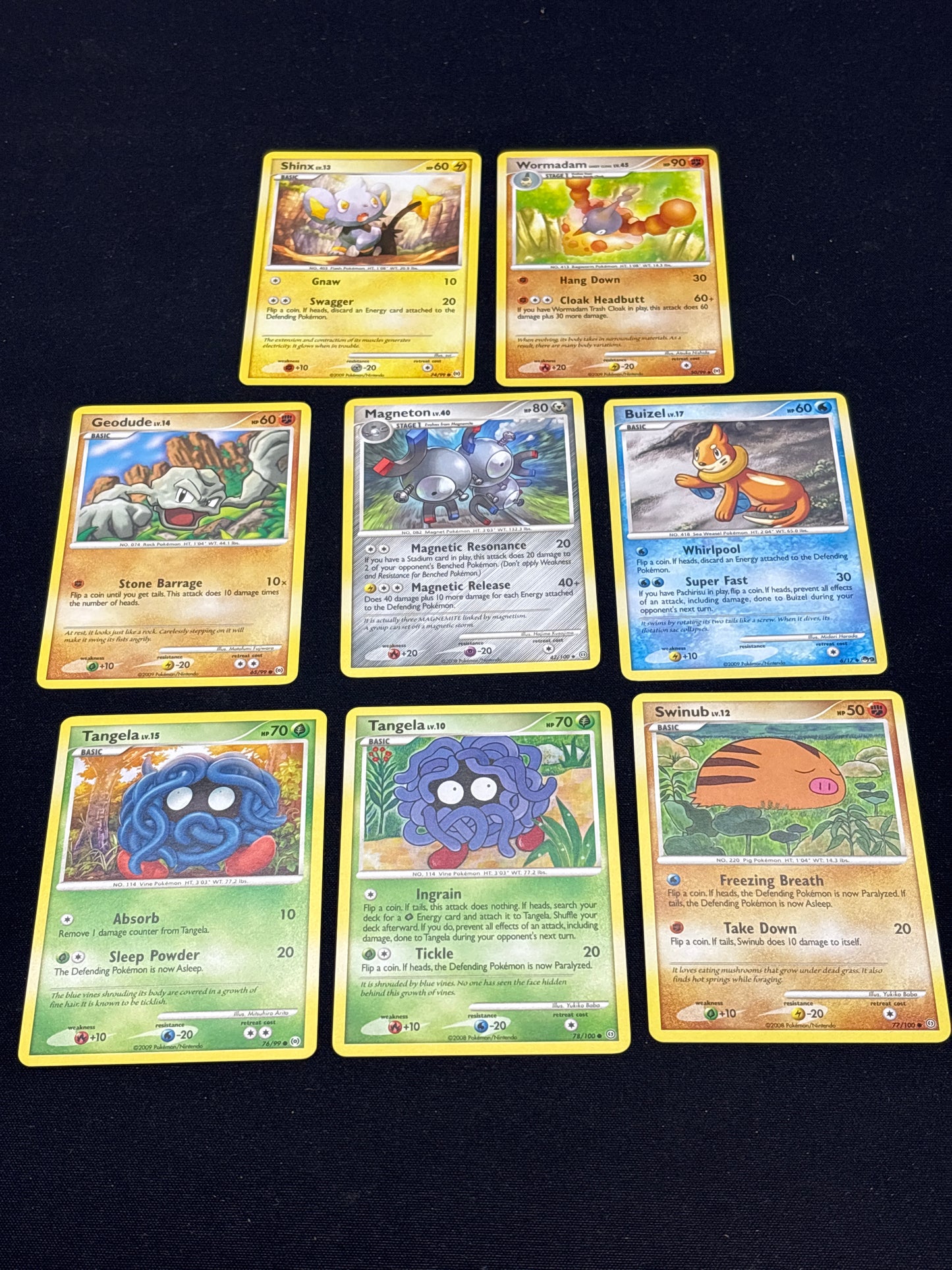 Auction Lot 38: Pokemon Cards Lot of 8 Commons Uncommons Conditions Vary