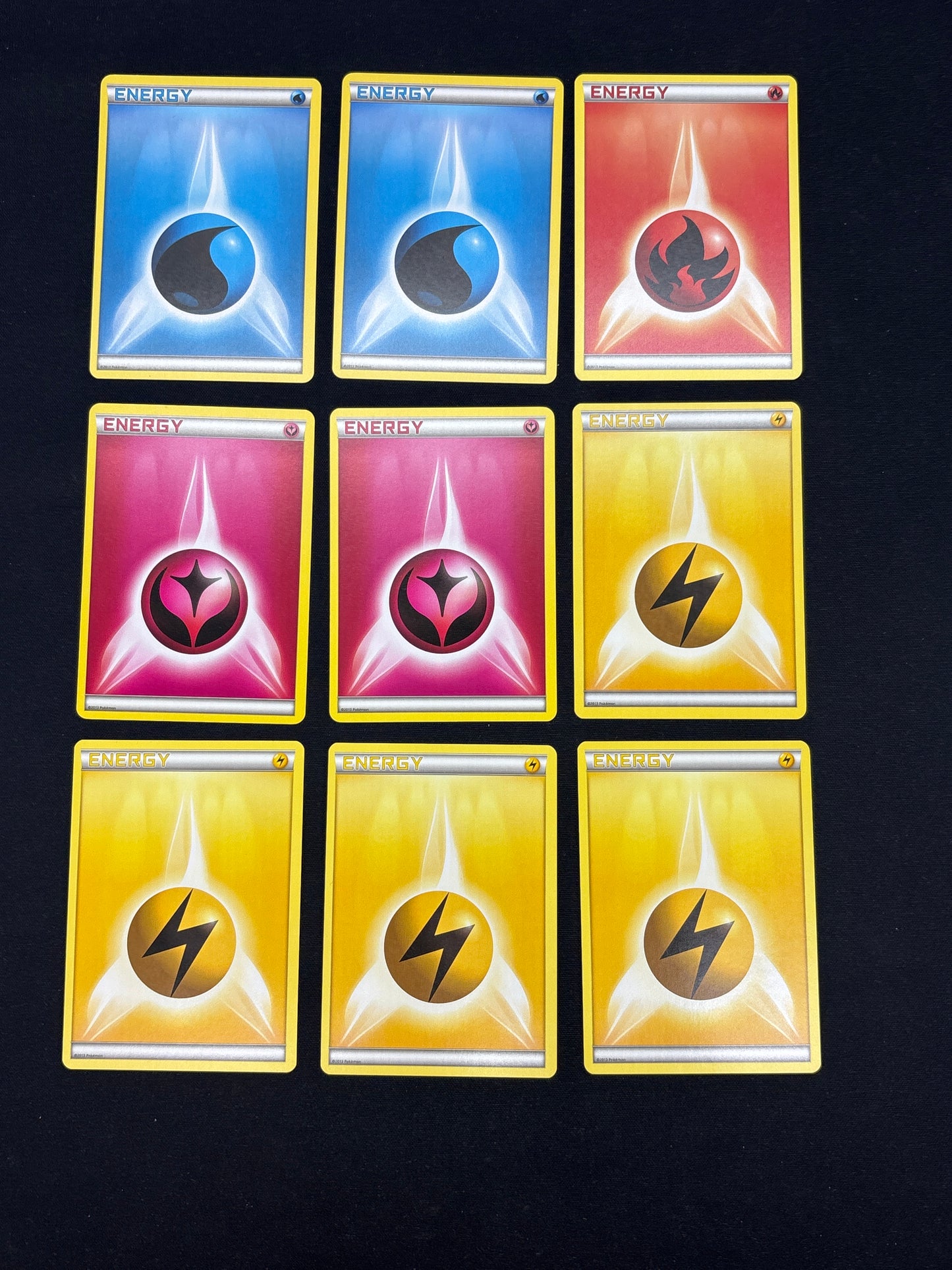 Auction Lot 17: Pokemon Cards Lot of 9 Assorted Energy Condition Vary