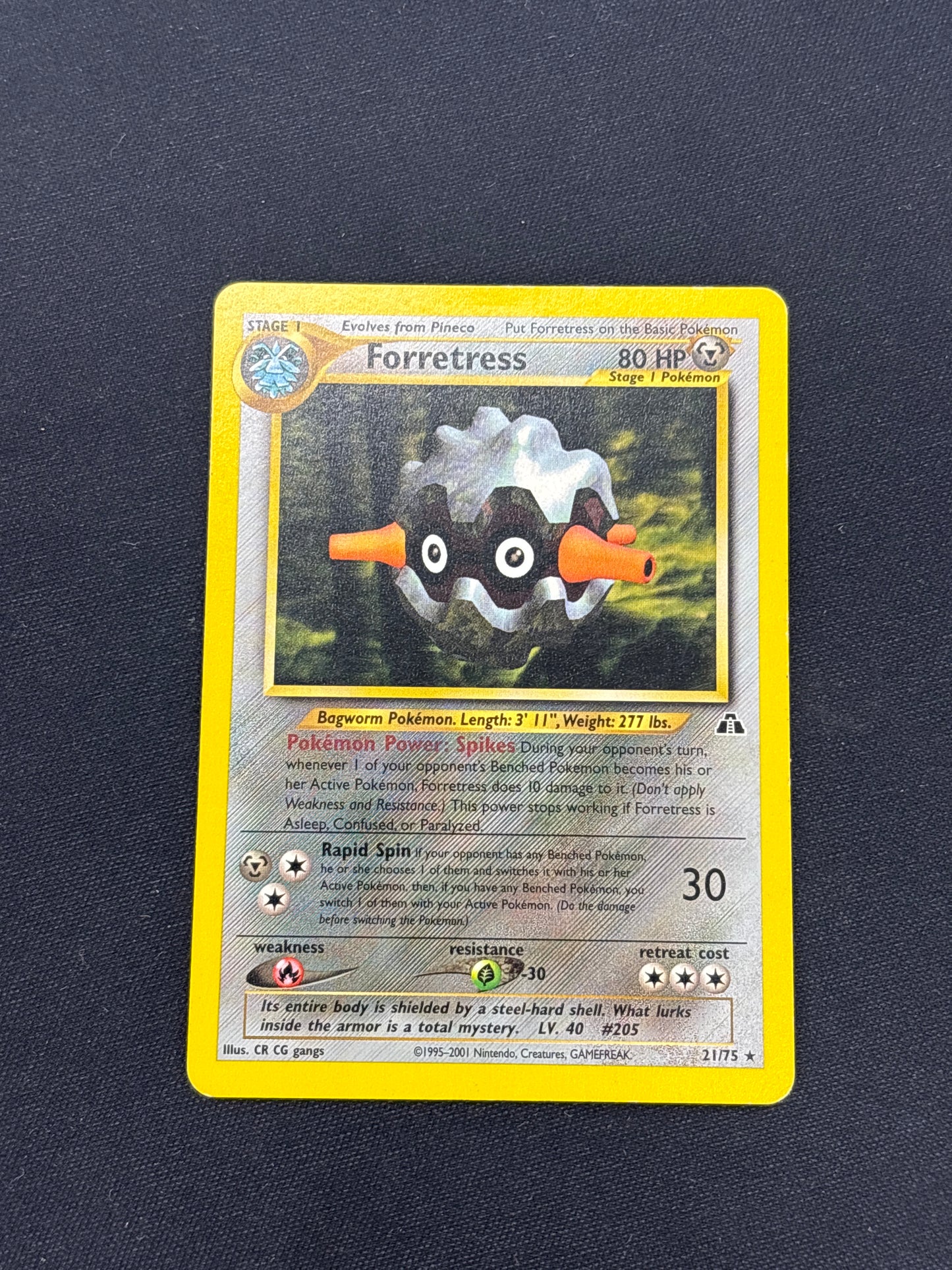 Auction Lot 84: Foretress Non Holo Pokemon Neo Discovery Card Conditions Vary
