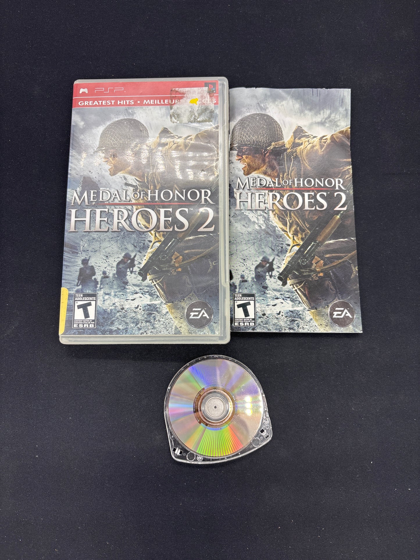 Auction Lot 156: Medal of Honor Heroes 2 Video Game PSP CIB