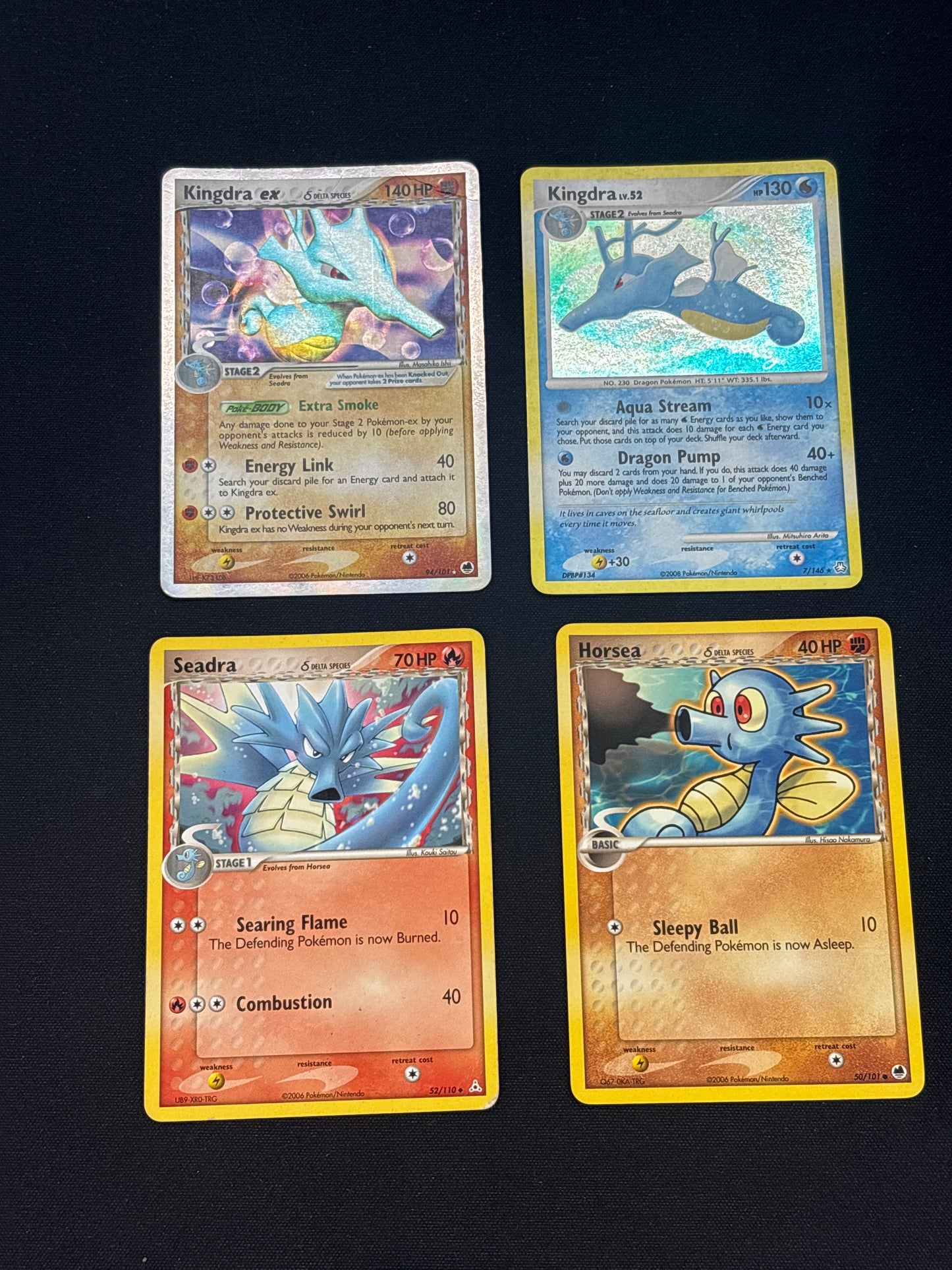 Auction Lot 121: Kingdra Evolutions Line Card Lot Conditions Vary
