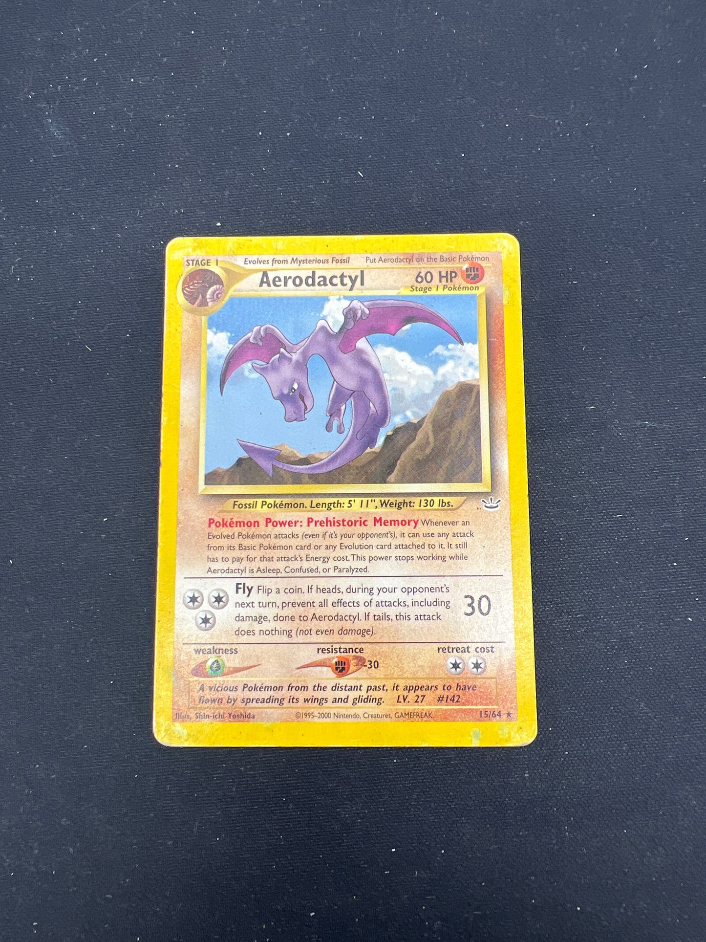 Auction Lot 164: Pokemon Cards Aerodactyl WOTC Neo Revelation Conditions Vary