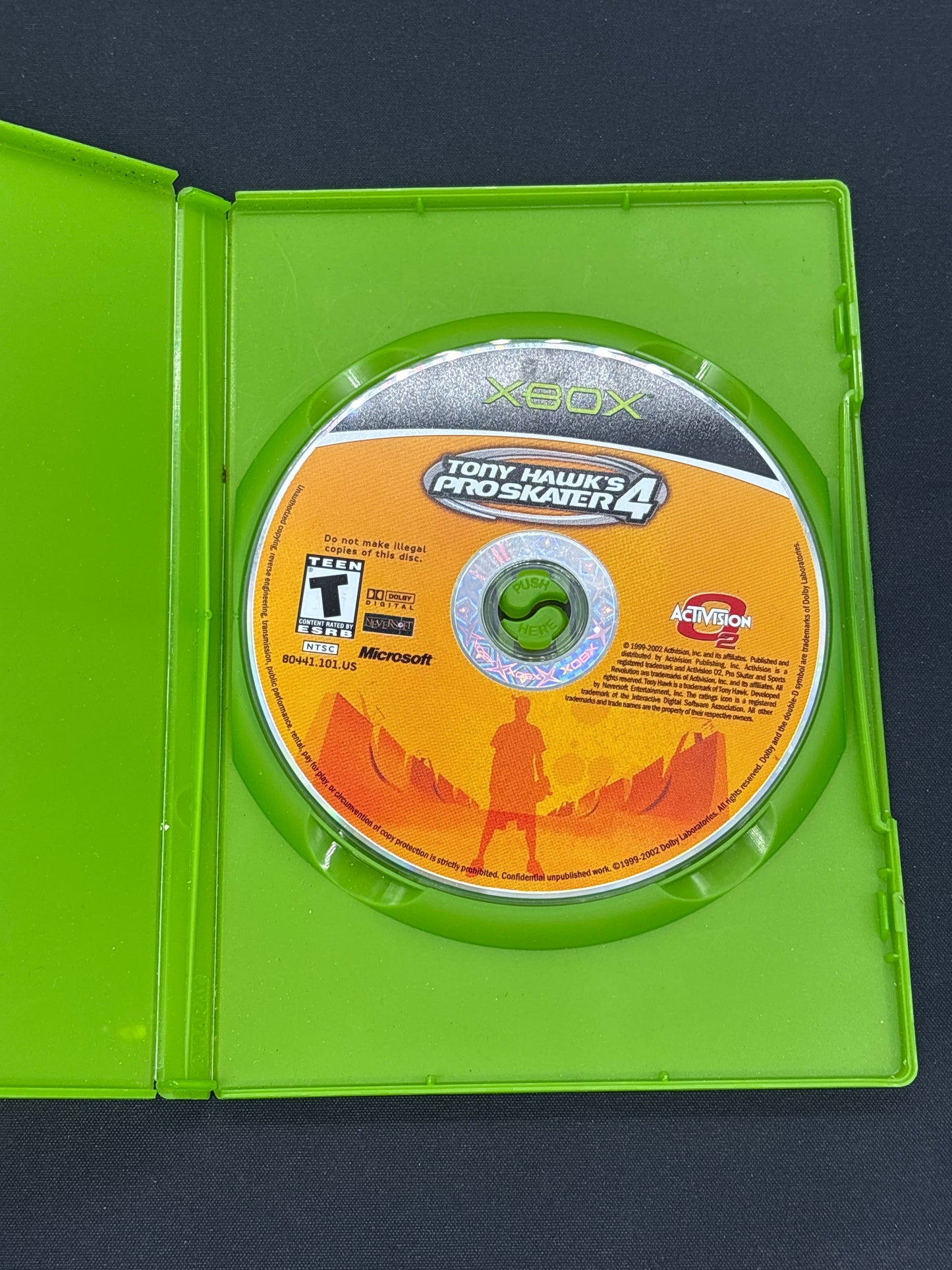Auction Lot 167: Tony Hawk Pro Skater 4 XBOX Video Game Loose