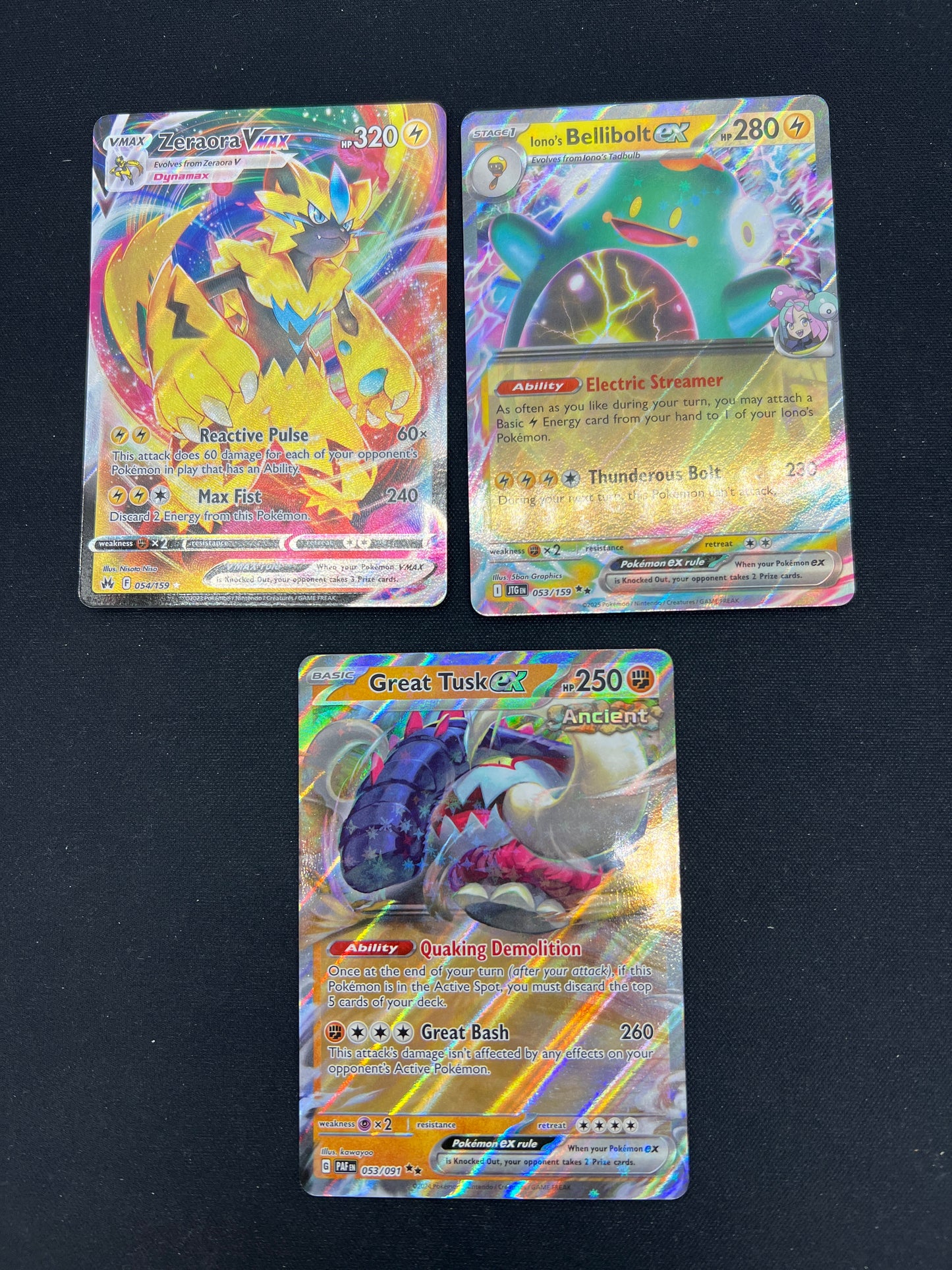 Auction Lot 363: Pokemon Cards Lot of 3 Assorted Ultra Rares Conditions Vary