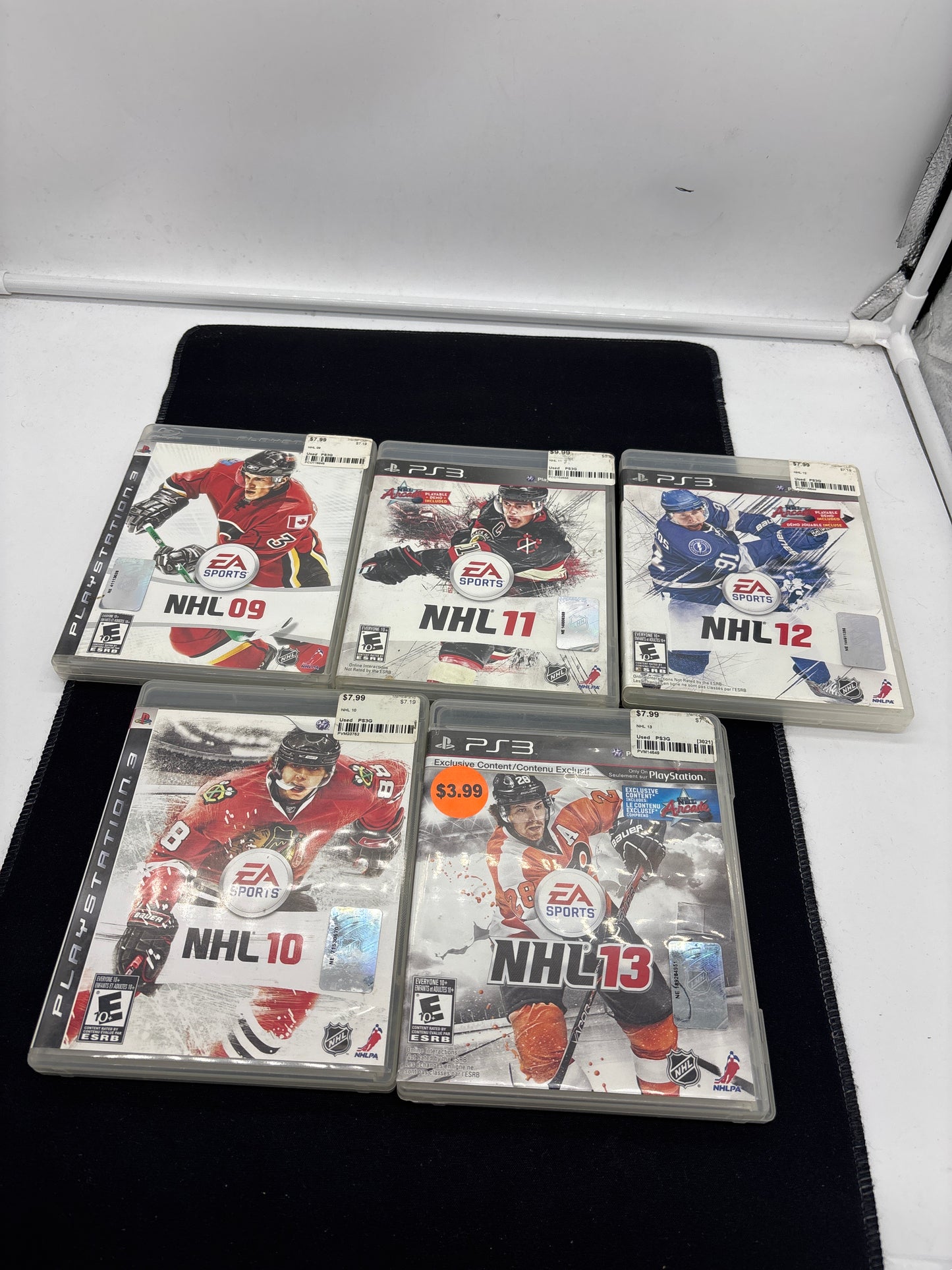 Auction Lot 85: PlayStation 3 Video Game Lot of 5 NHL 09 10 11 12 13