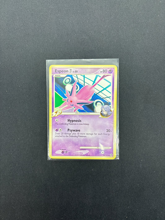 Auction Lot 100: Pokemon Rising Rivals Espeon 18/111 Non Holo Rare Condition Vary