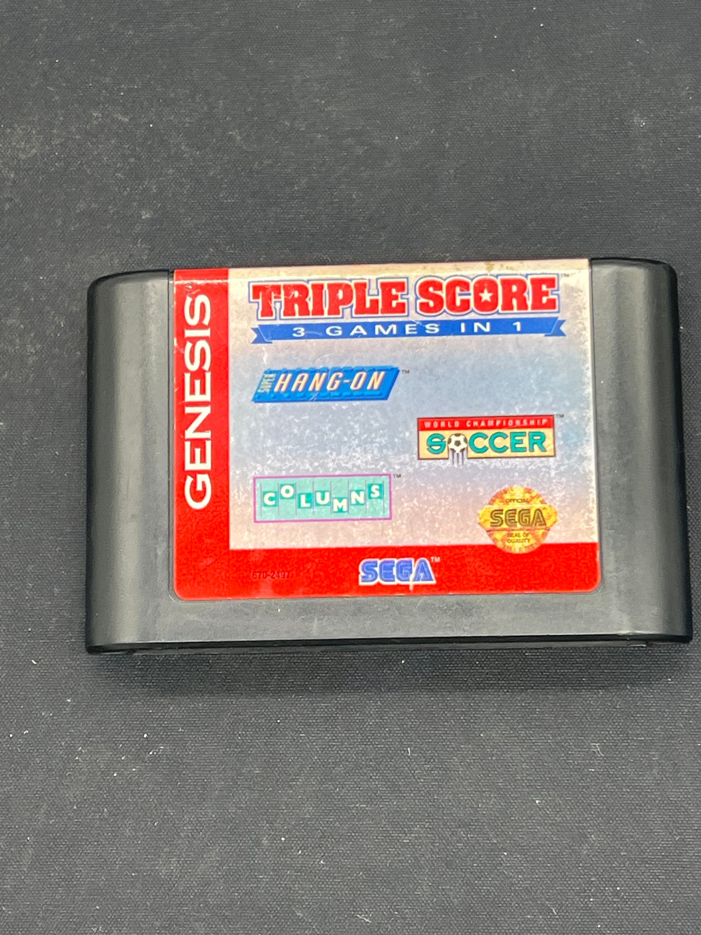 Auction Lot 202: Nintendo Genesis Triple Score 3 Games in 1 Cartridge Only