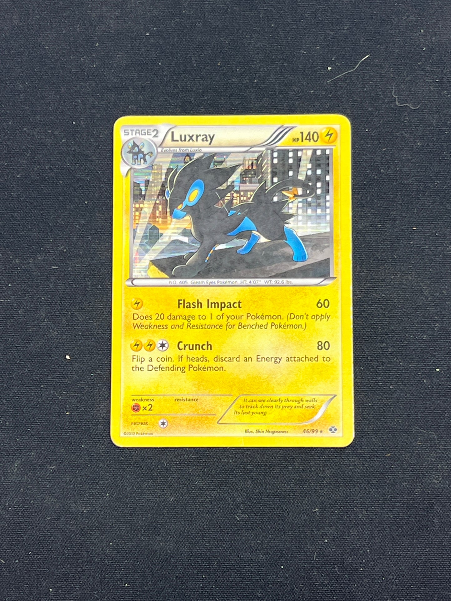 Auction Lot 255: Pokemon Cards Luxray Holo Condition Vary