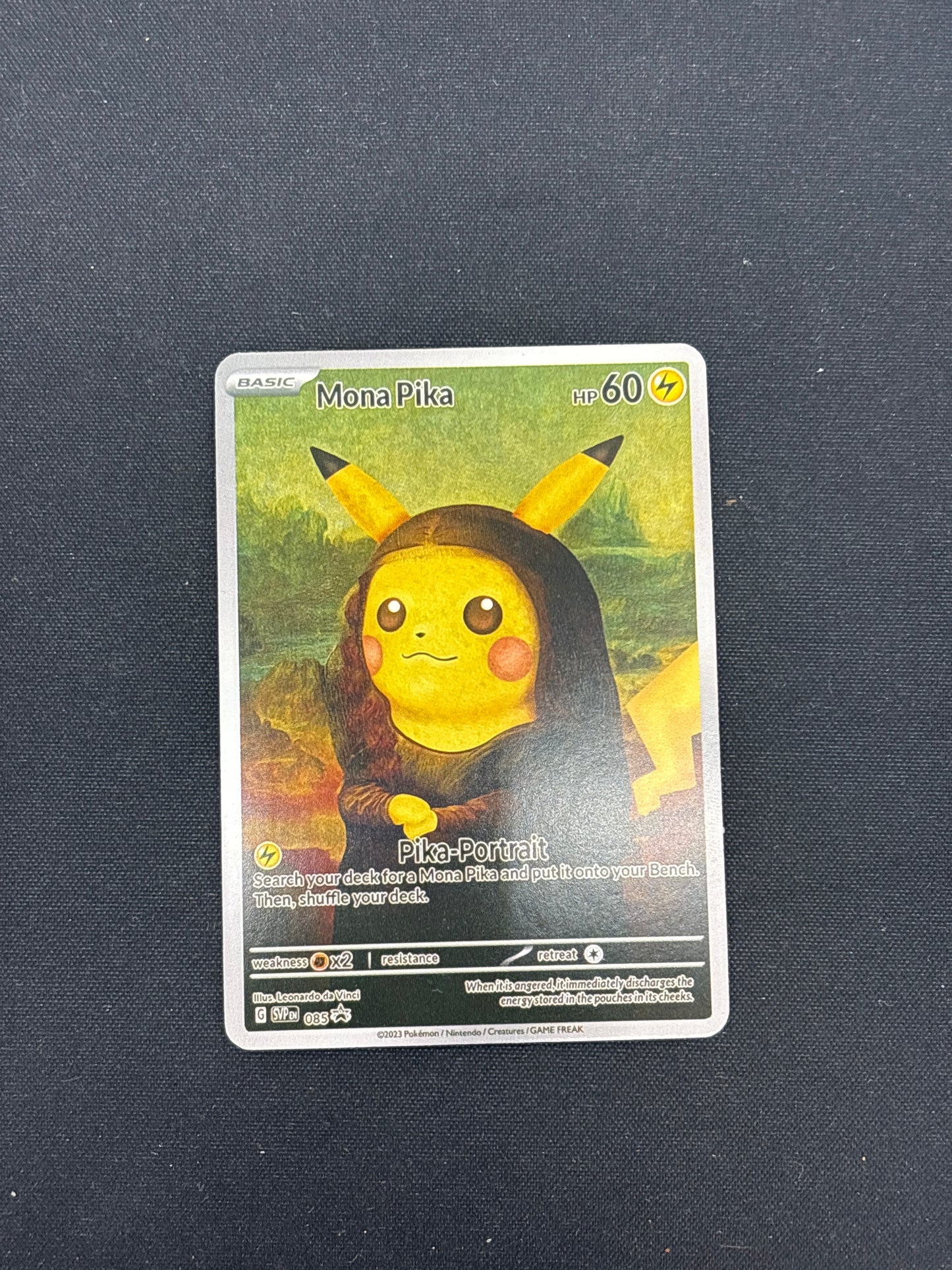 Auction Lot 273: Pokemon Cards CUSTOM Pikachu Mona Lisa Conditions Vary