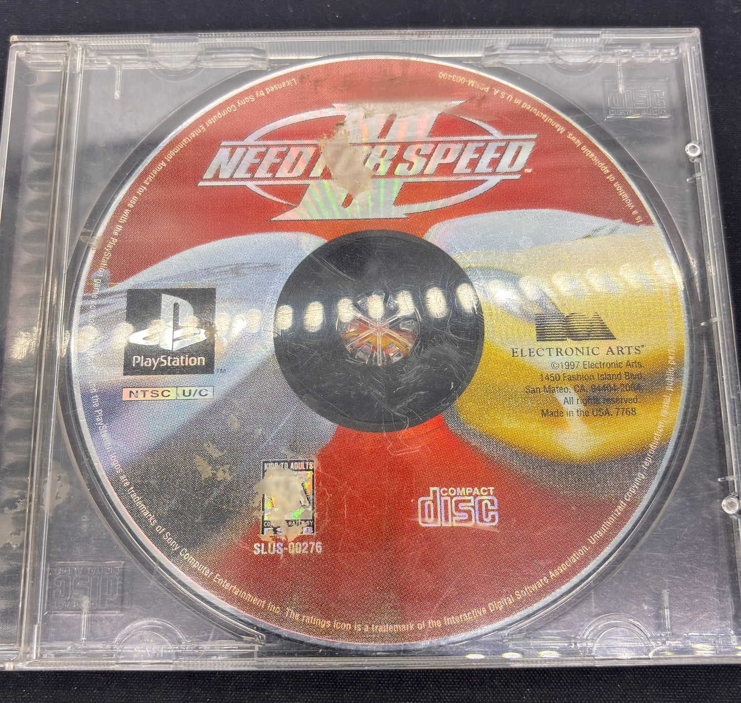 Auction Lot 120: PlayStation One Video Game Need For Speed 2
