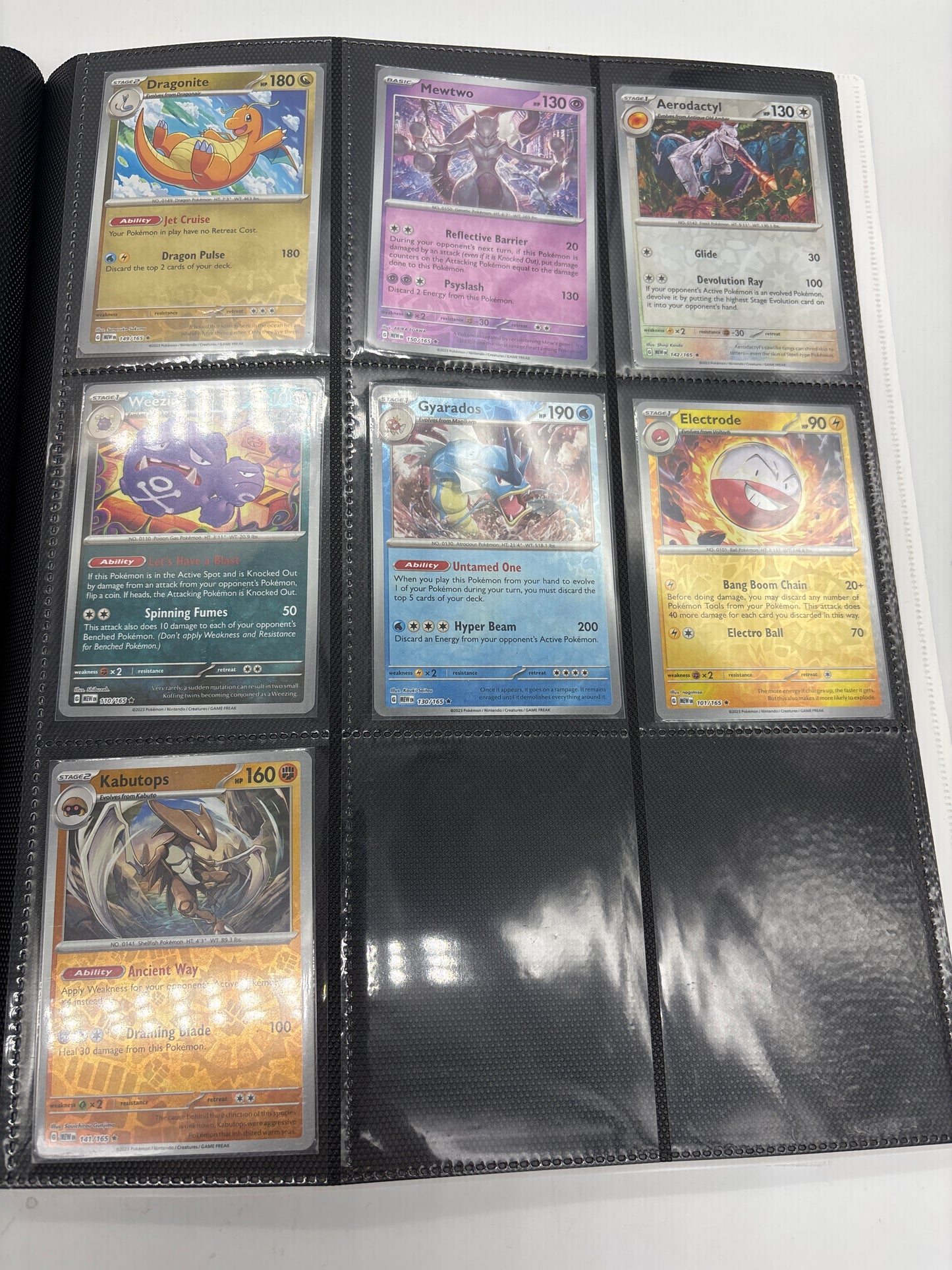 Auction Lot 57: Pokemon 151 Complete Reverse Holo and EX Base Set With Binder