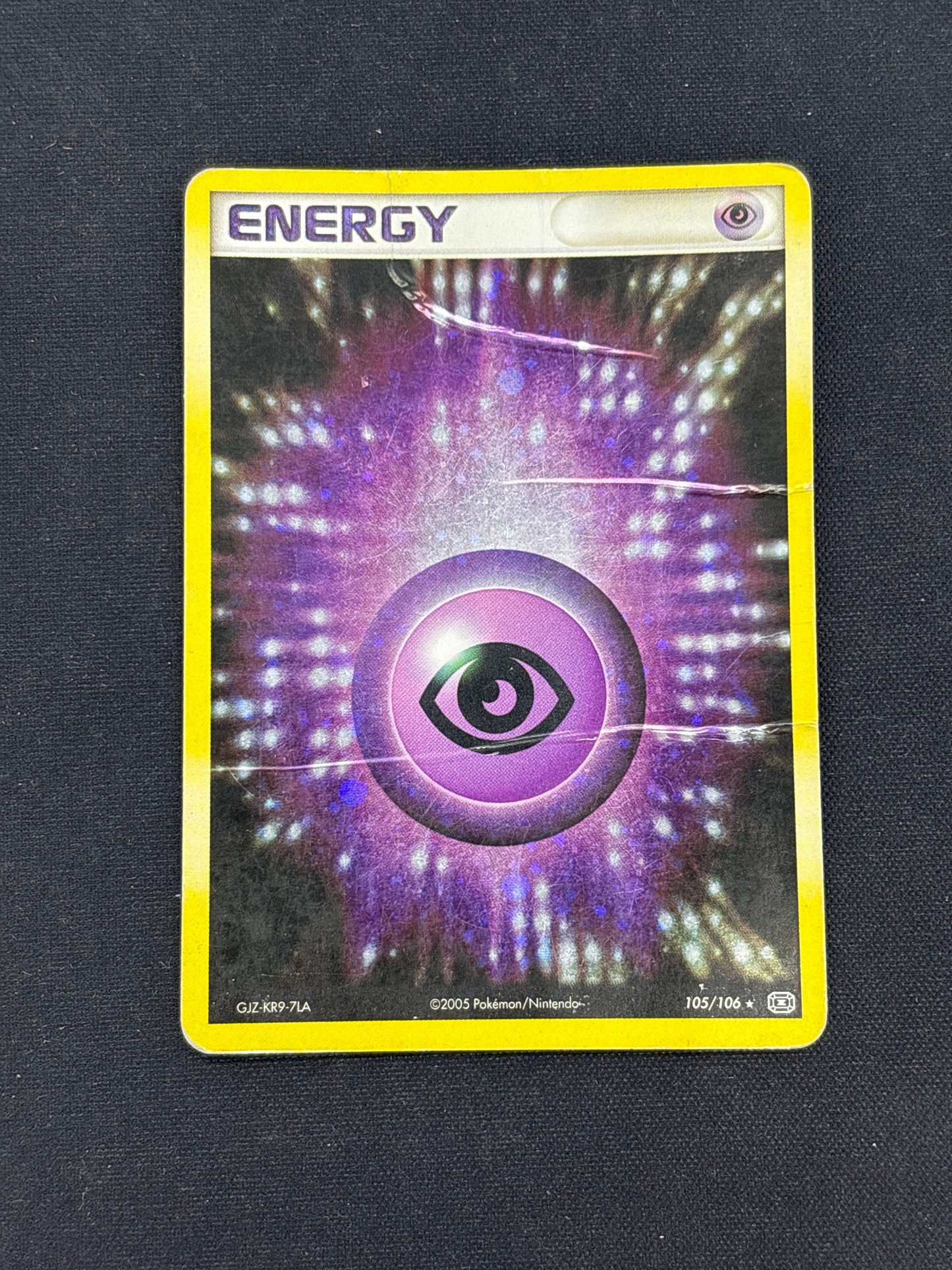 Auction Lot 399: Pokemon Card Psychic Energy Holo Emerald Conditions Vary