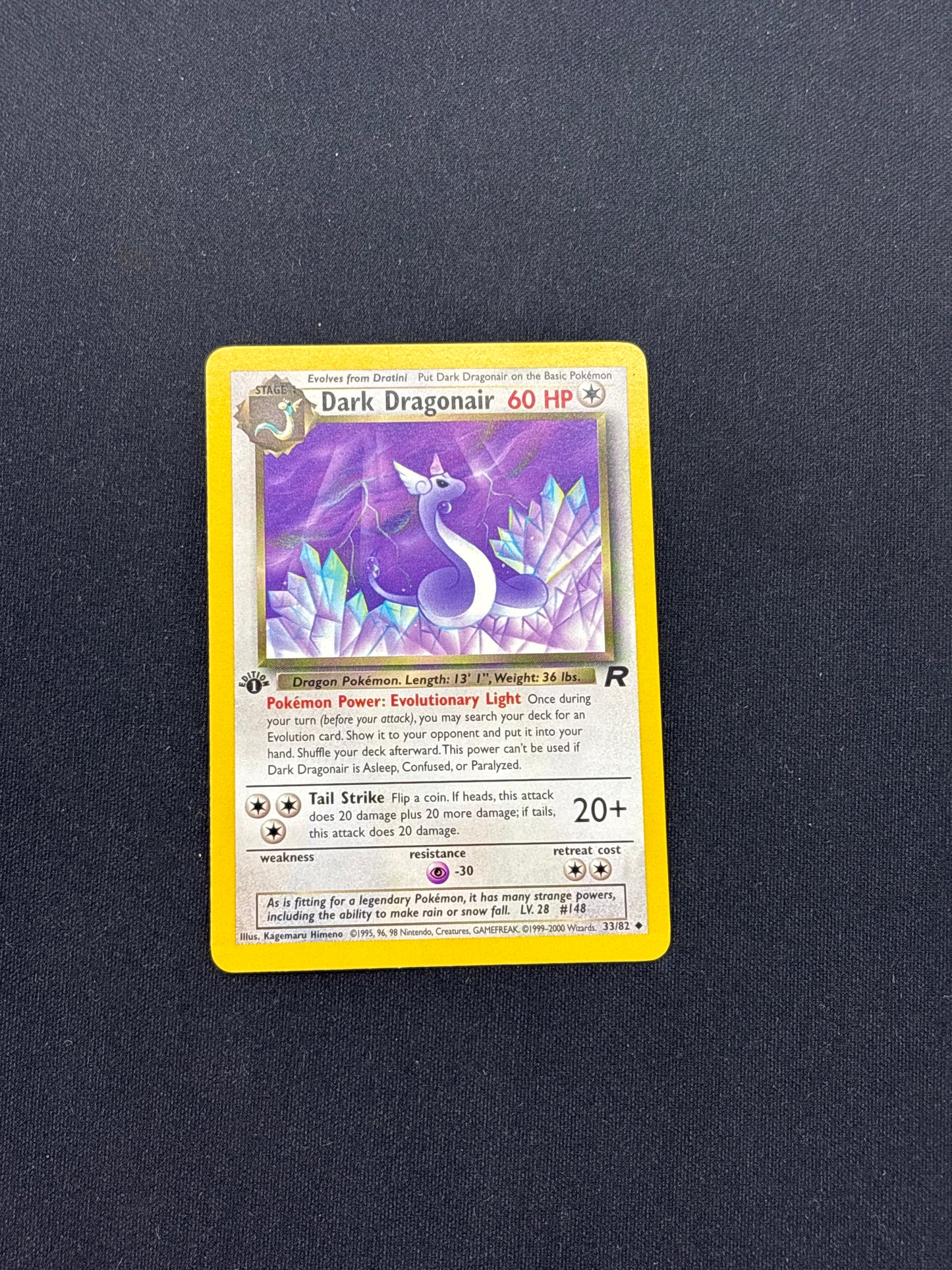 Auction Lot 177: Pokemon 1st Edition Dark Dragonair Non Holo NM+ PSA 9-10 Contender Lot 2