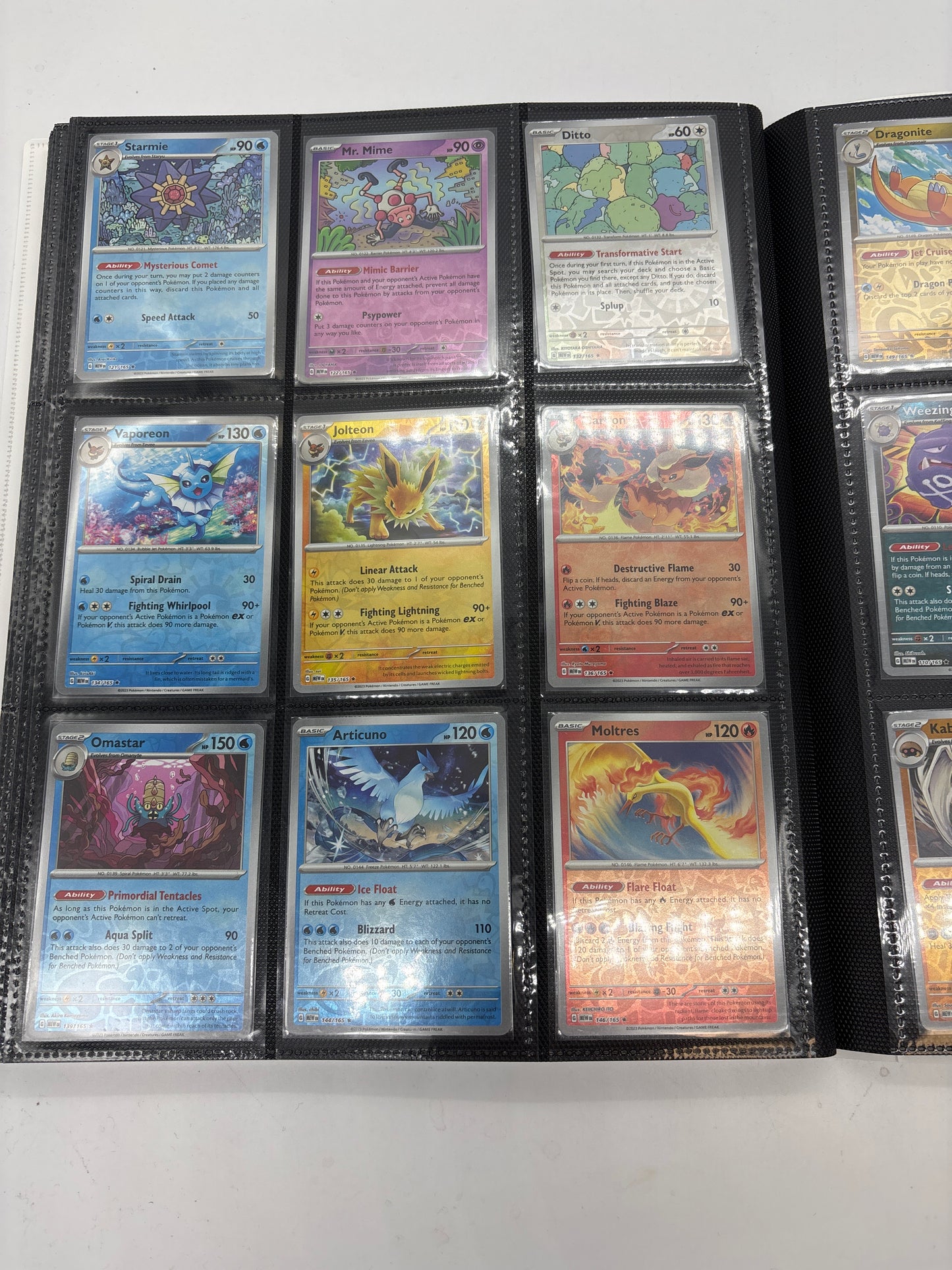 Auction Lot 57: Pokemon 151 Complete Reverse Holo and EX Base Set With Binder