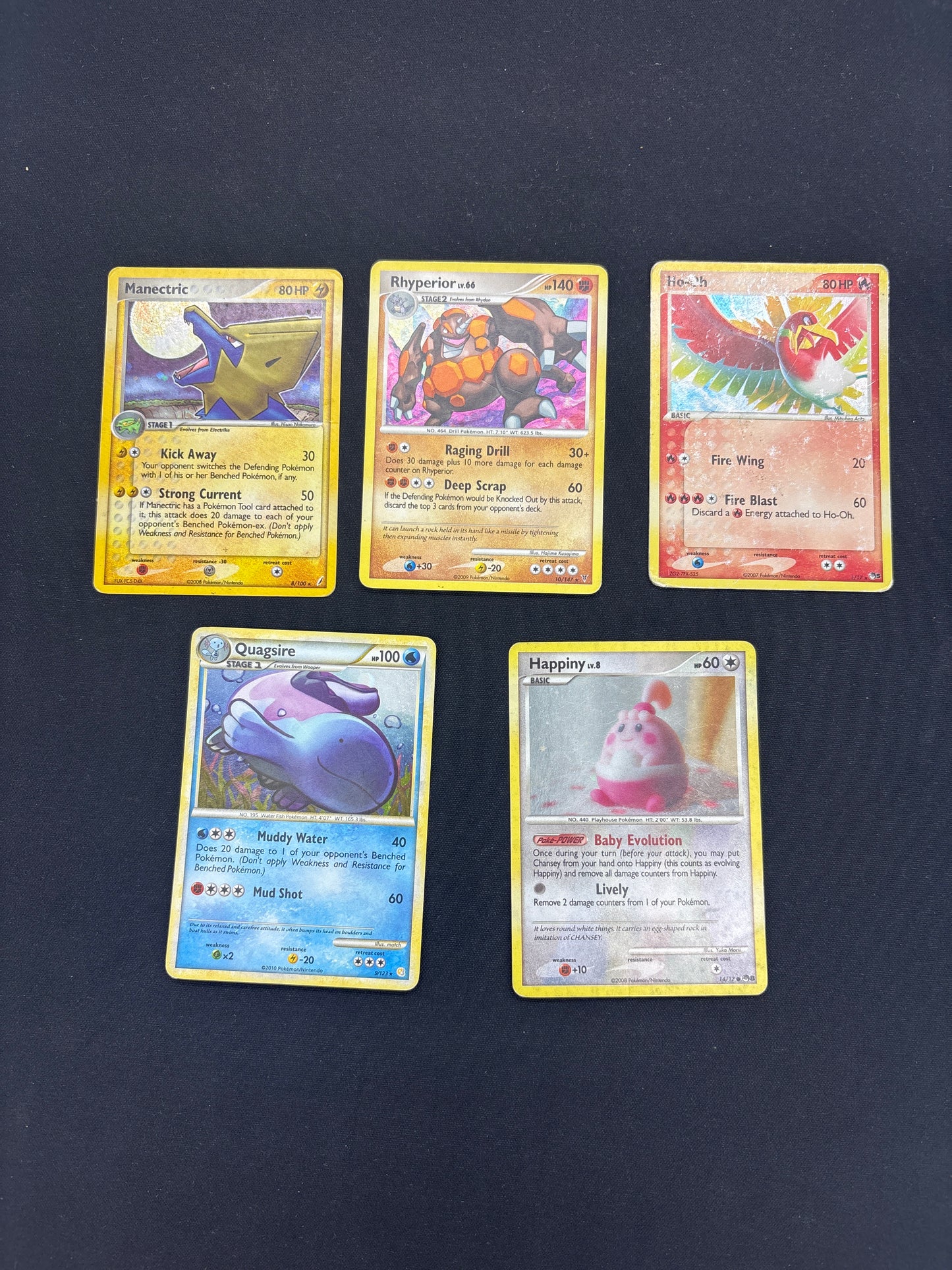 Auction Lot 26: Pokemon Mid Era Holo Rare Card Lot 5 Conditions Vary