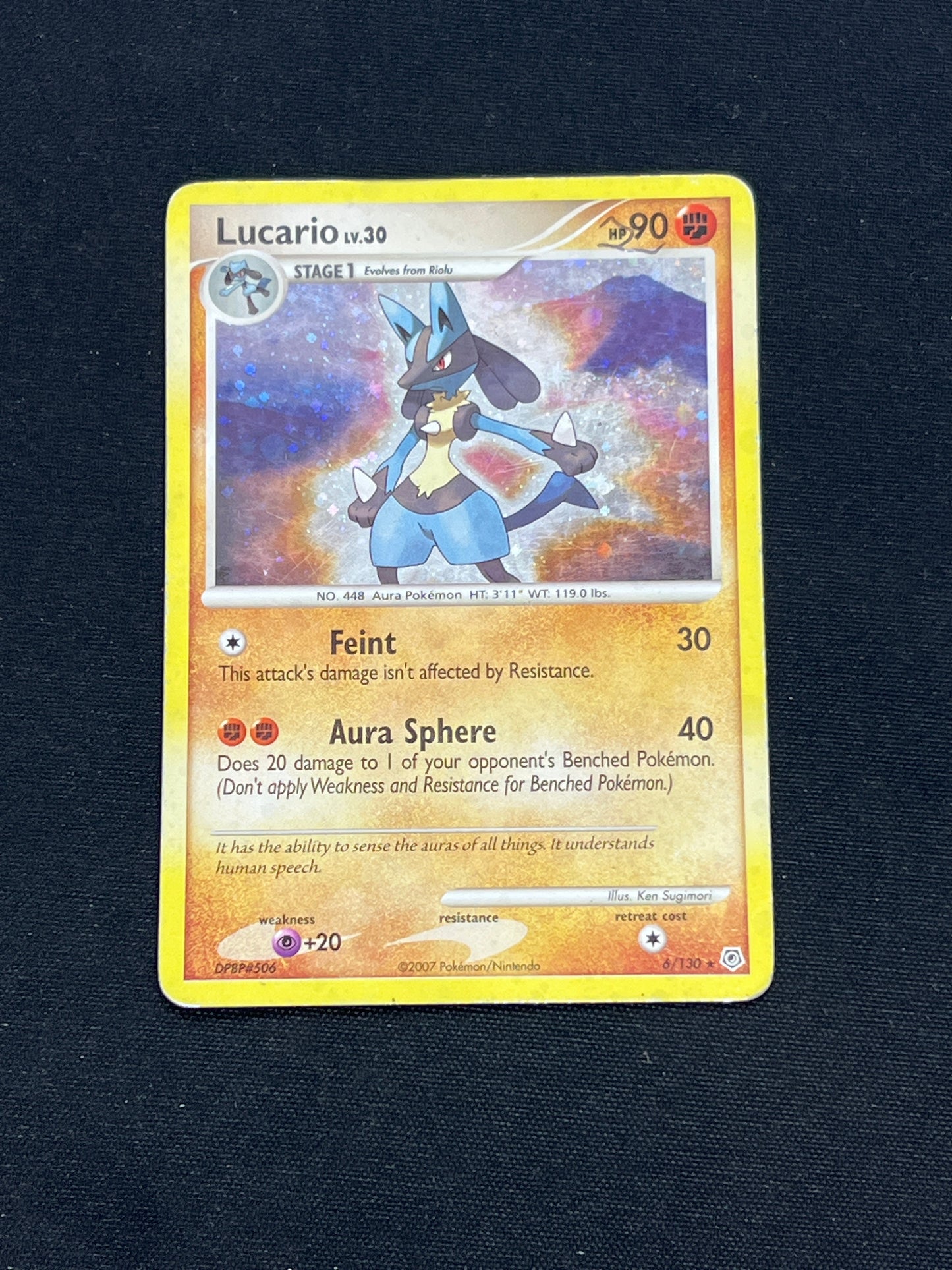 Auction Lot 294: Pokemon Cards Lucario Holo Rare DP Base Set Conditions Vary