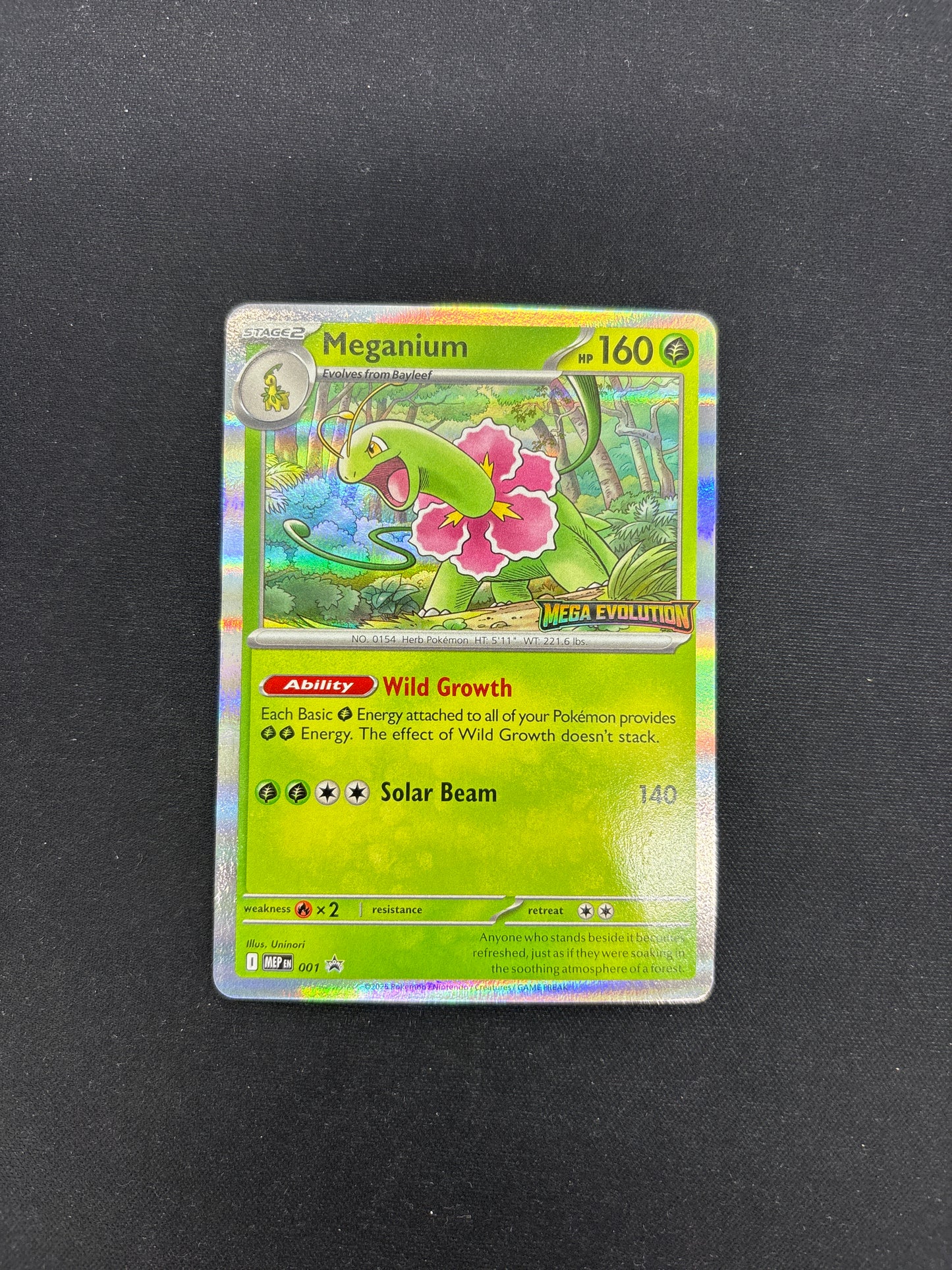 Auction Lot 362: Pokemon Cards Meganium Mega Evolutions Build and Battle Stamped Holo Condition Vary