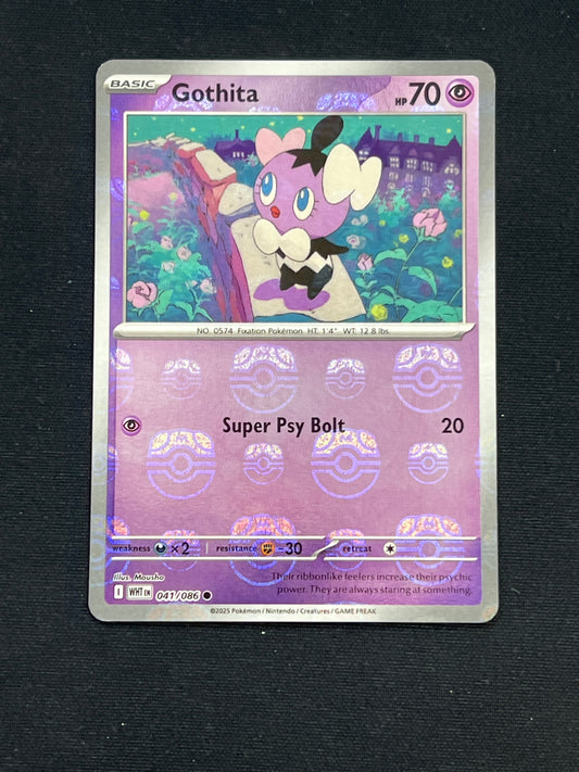 Auction Lot 333: Pokemon Card Gothita Masterball Pattern White Flare Conditions Vary