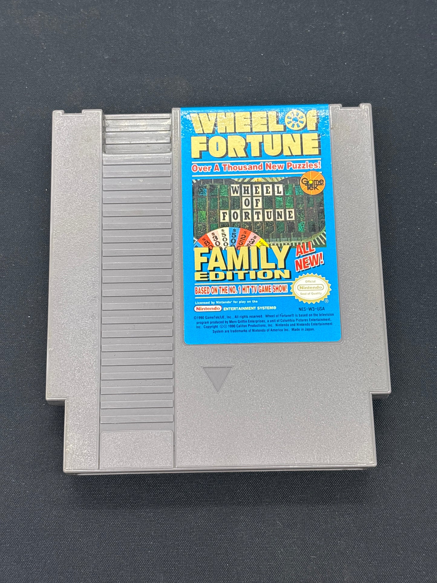 Auction Lot 115: NES Wheel of Fortune Nintendo Game Cartridge