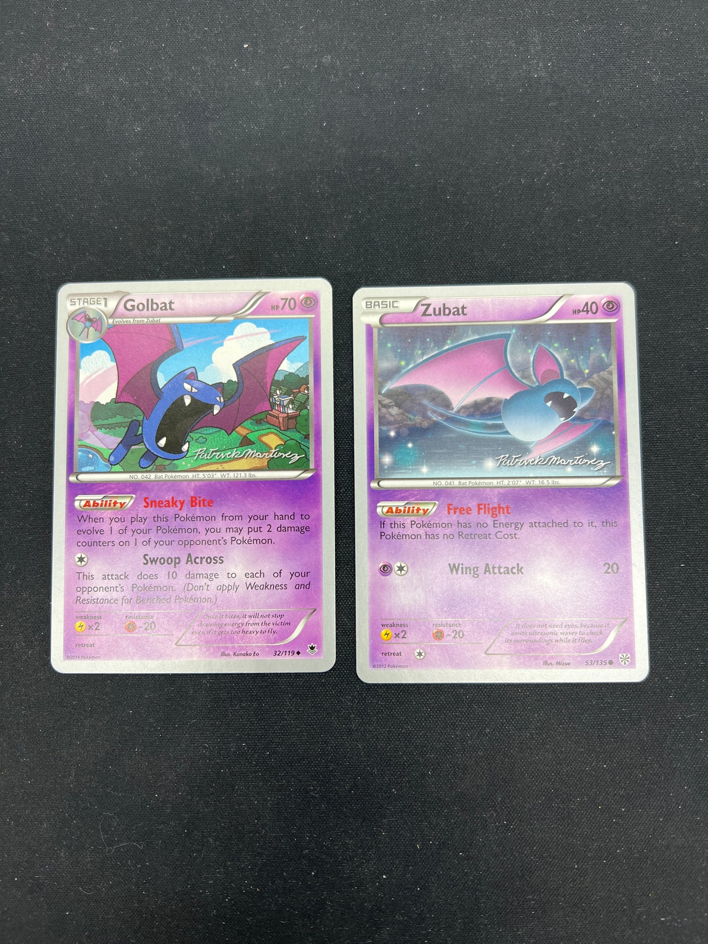 Auction Lot 385: Pokemon Cards Golbat & Zubat World Championship 2015 Conditions Vary