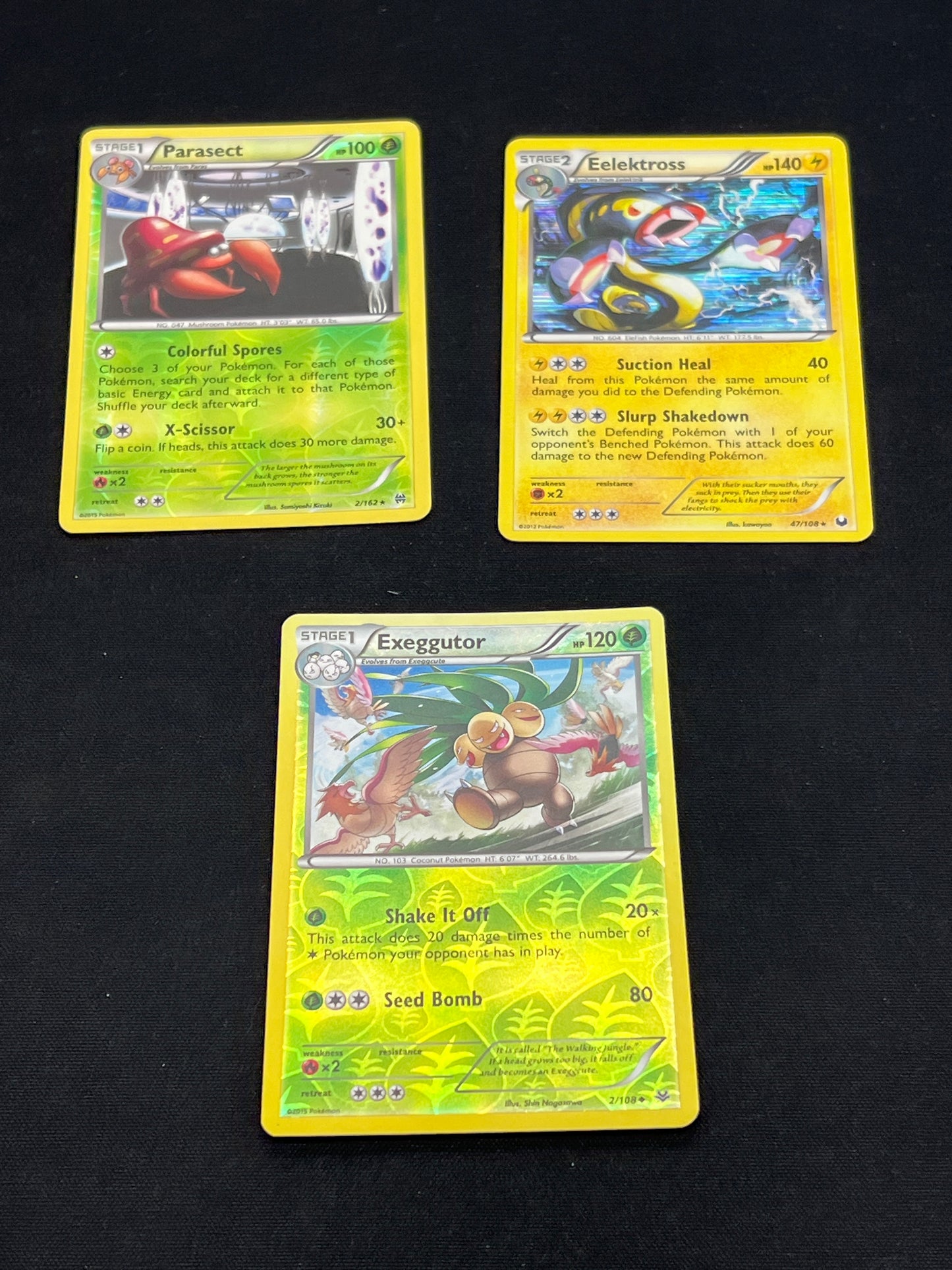 Auction Lot 370: Pokemon Cards Lot of 3 Assorted Holos BW Conditions Vary