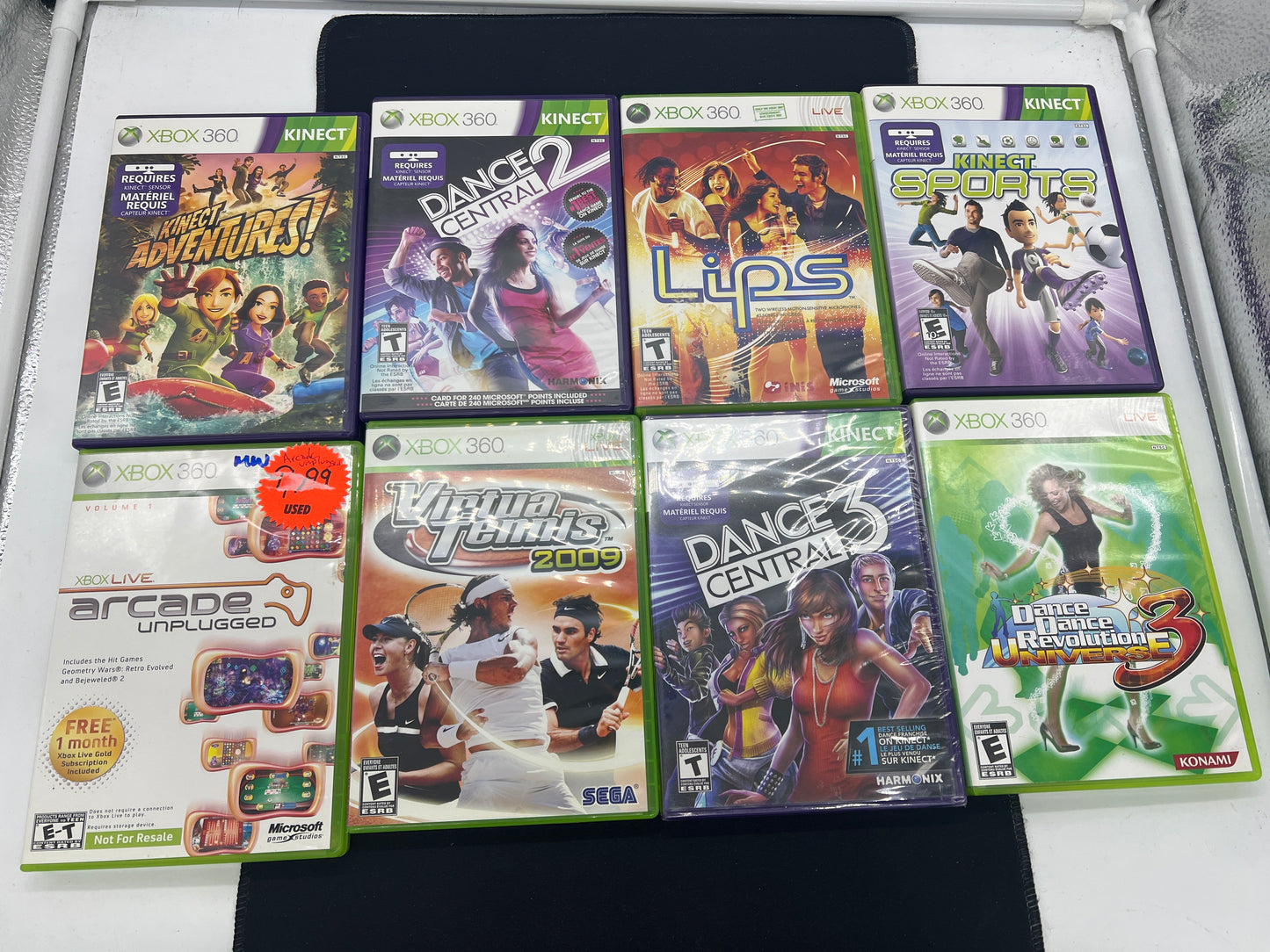 Auction Lot 215: XBOX 360 Video Game Assorted Lot of 8 Titles CIB
