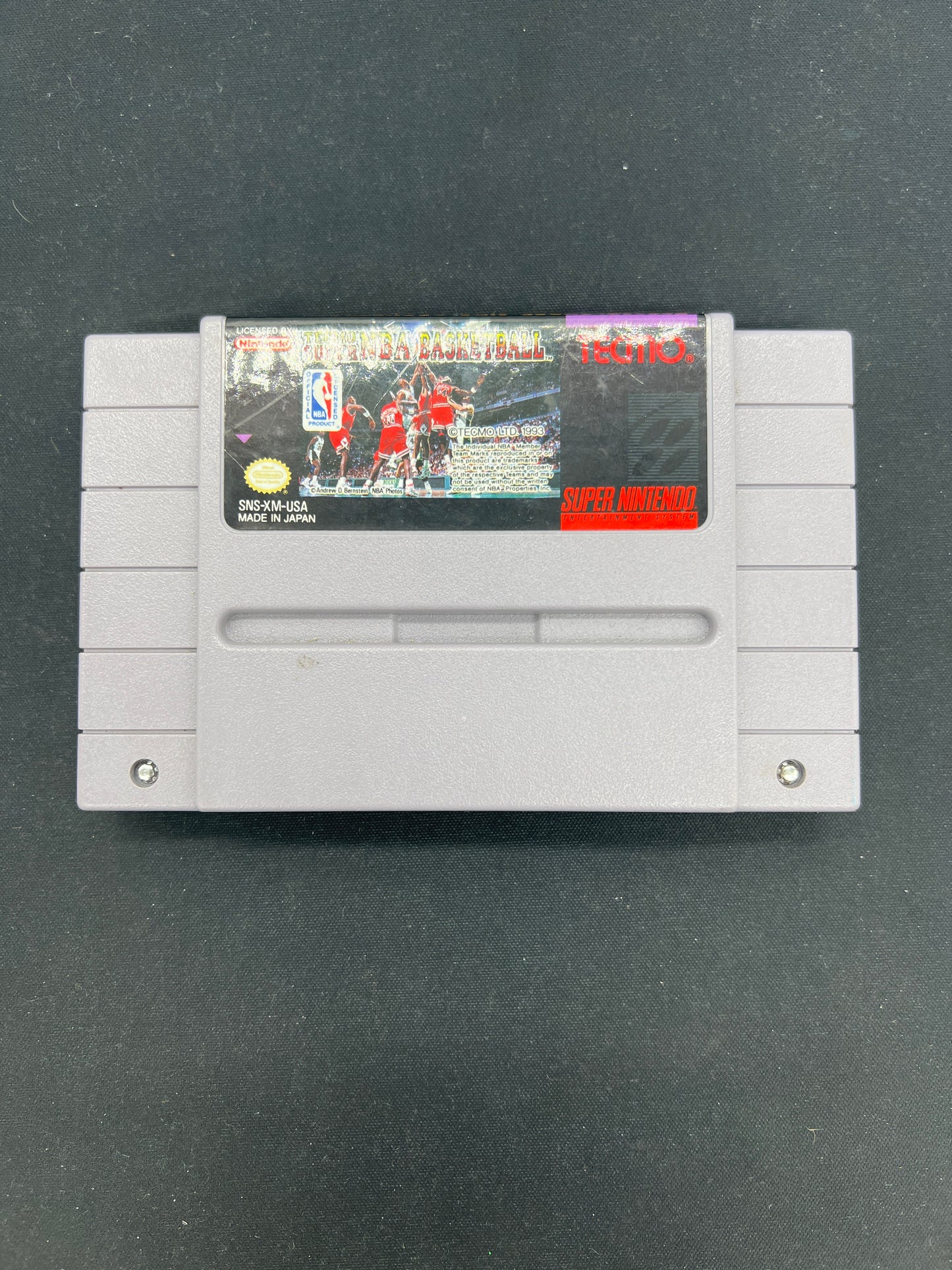 Auction Lot 211: SNES Video Game Tecmo Super NBA Basketball Loose