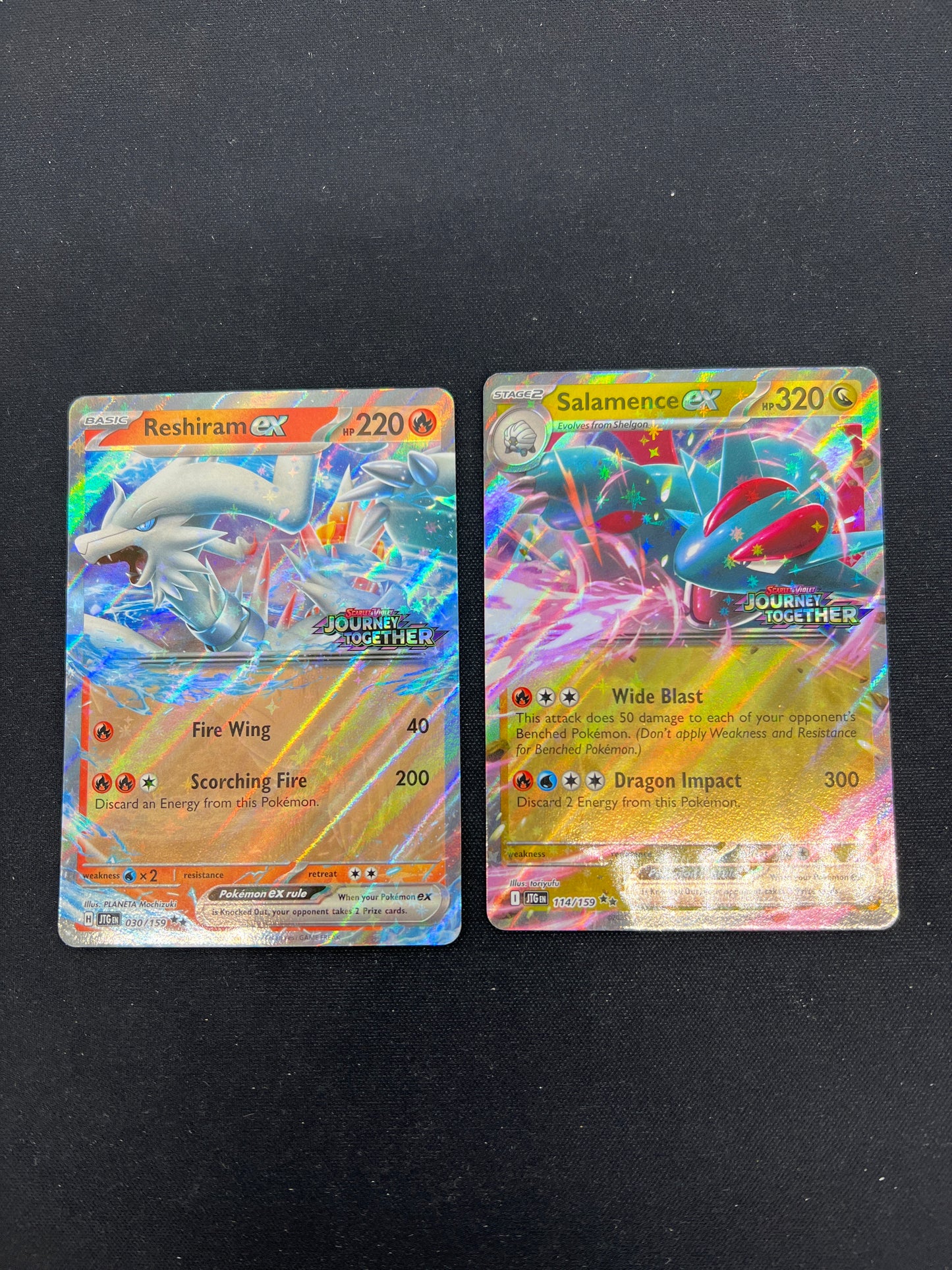 Auction Lot 251: Pokemon Cards Reshiram Salamence EX Stamped Lot Conditions Vary