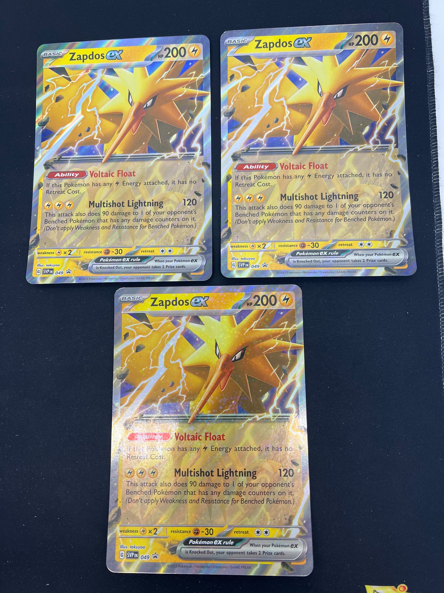 Auction Lot 142: Pokemon Cards Jumbo Zapdos EX Collection Box Promo Condition Vary