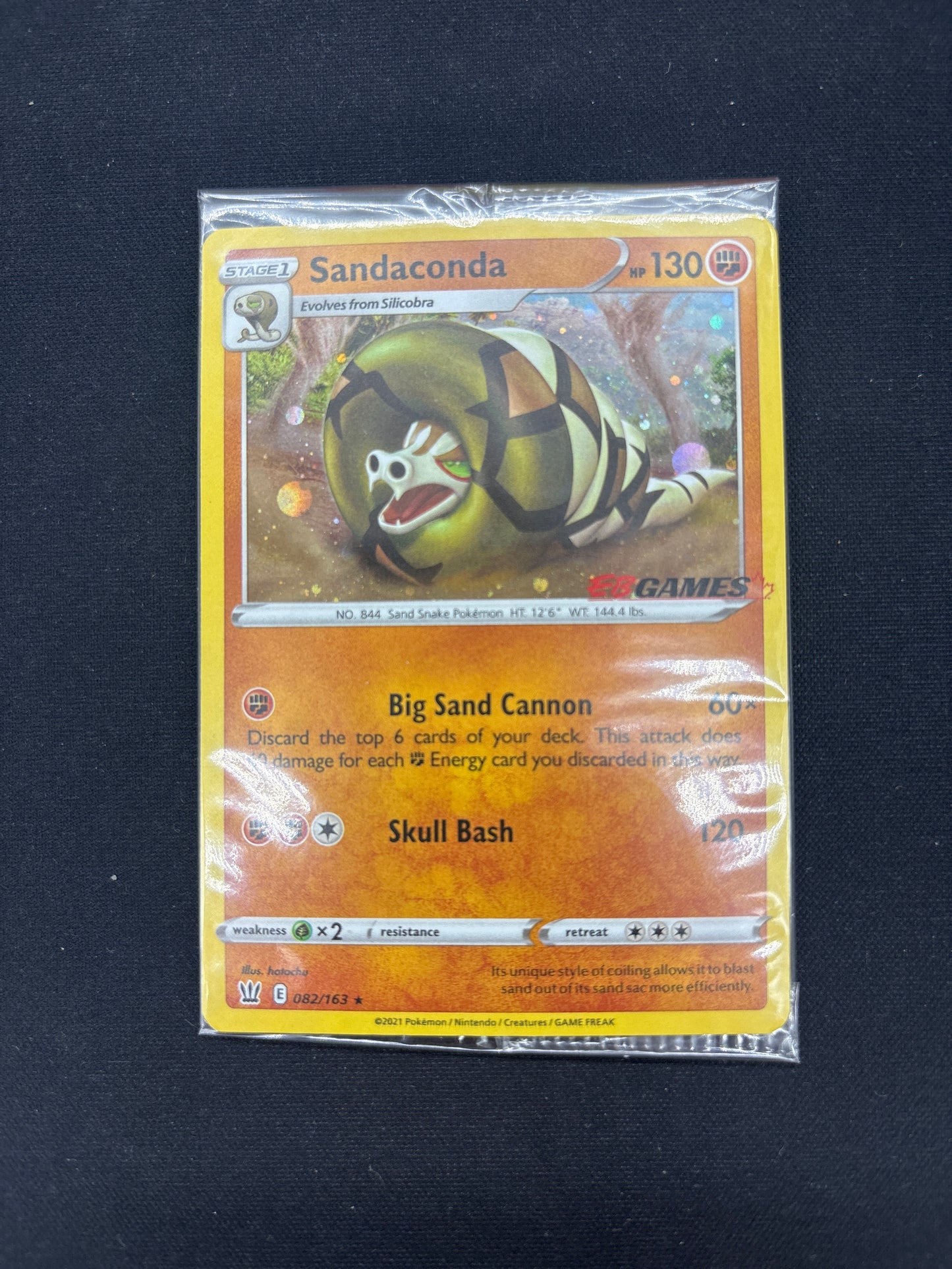 Auction Lot 415: Pokemon Card Sandaconda EB Games Sealed SWSH Promo Conditions Vary