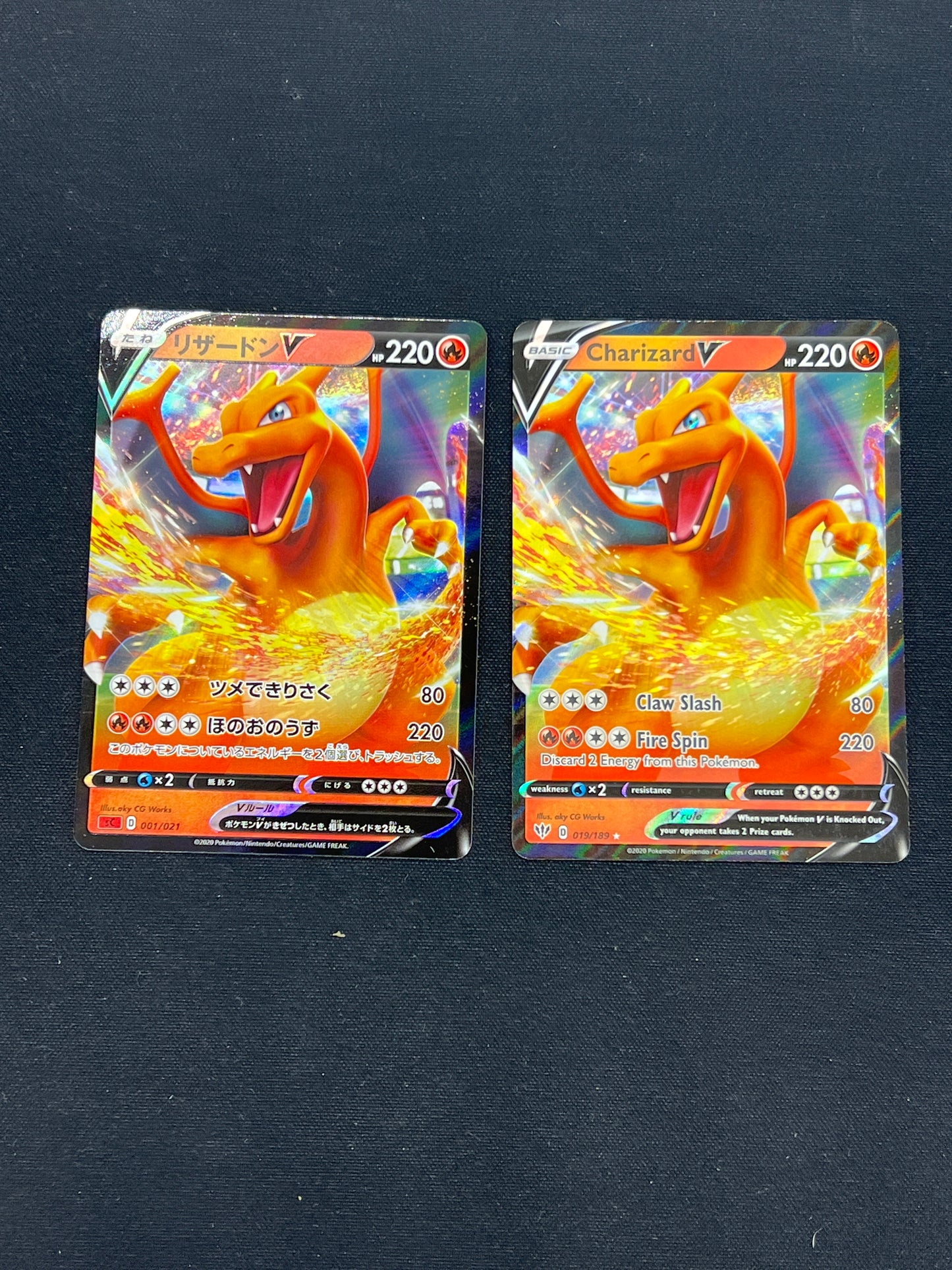 Auction Lot 131: Pokemon Cards Assorted Charizard V Lot Conditions Vary