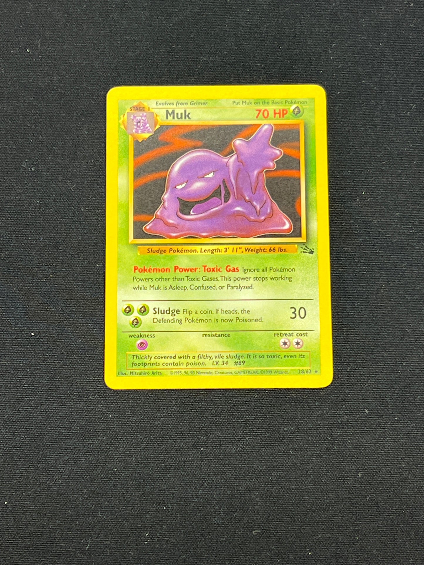 Auction Lot 14: Pokémon Cards Muk Rare Fossil Conditions Vary