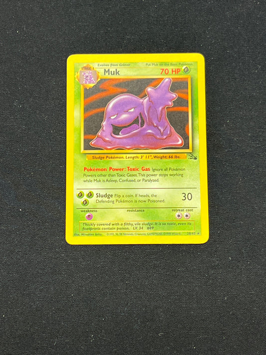Auction Lot 14: Pokémon Cards Muk Rare Fossil Conditions Vary
