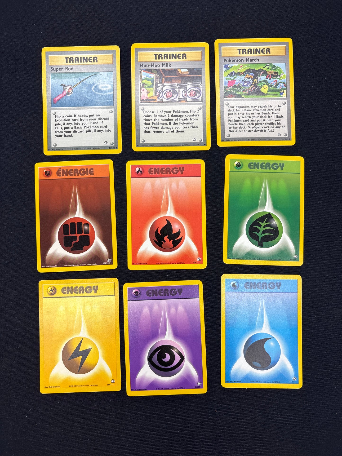 Auction Lot 189: Pokemon Neo Genesis Card Lot 13 Conditions Vary