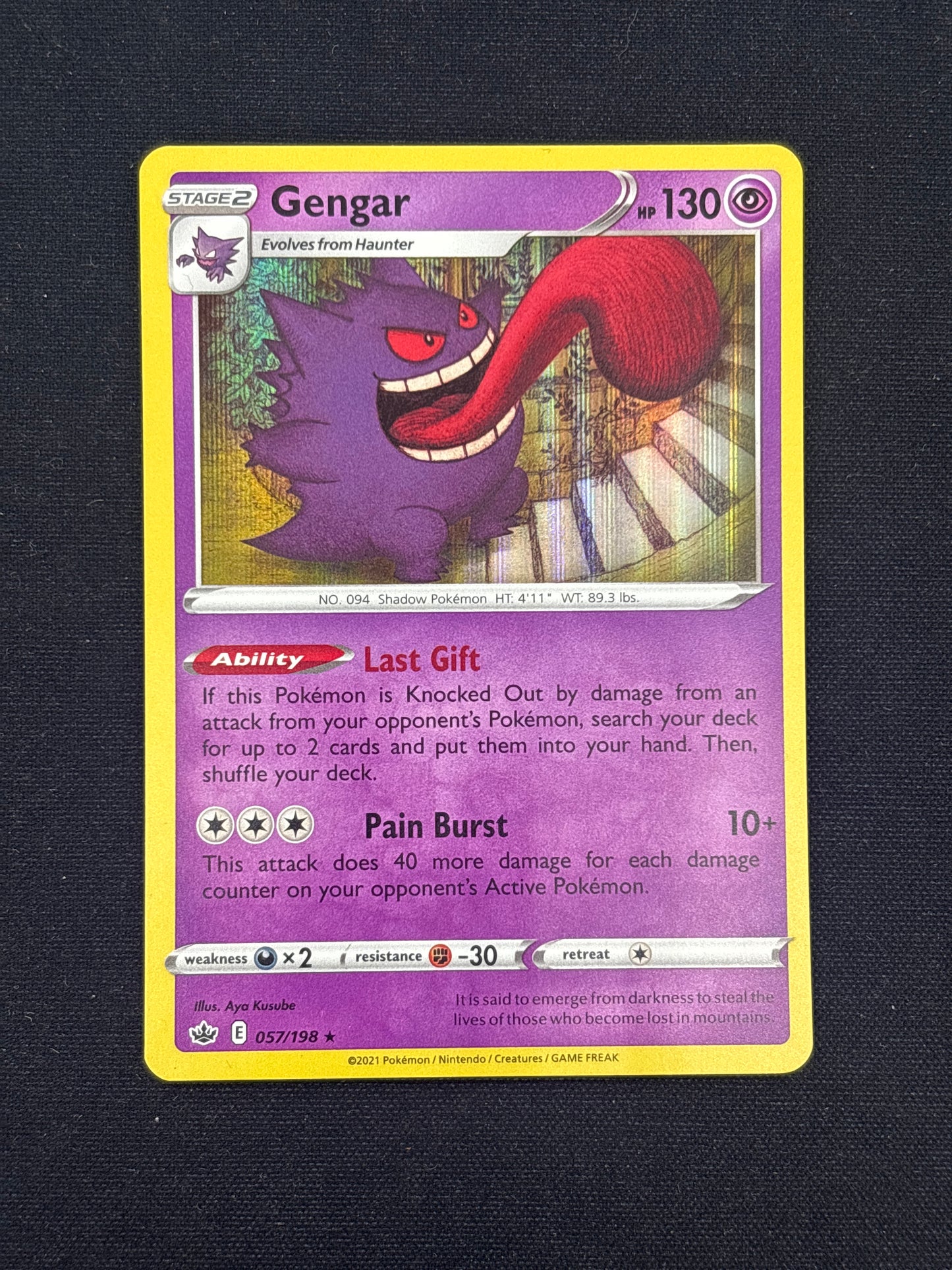 Auction Lot 24: Pokemon Cards Gengar Holo Conditions Vary