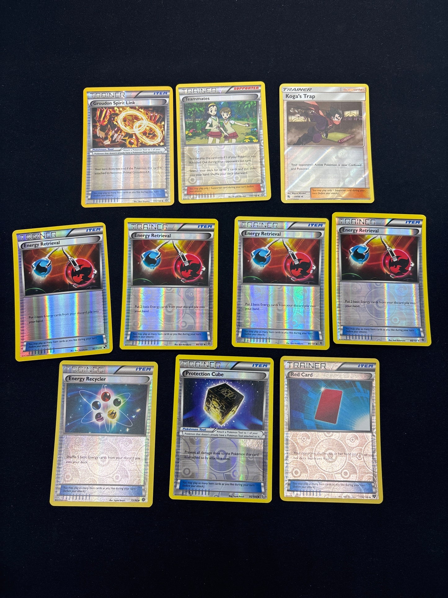 Auction Lot 48: Pokemon Reverse Holo Trainer Card Lot 1 Conditions Vary