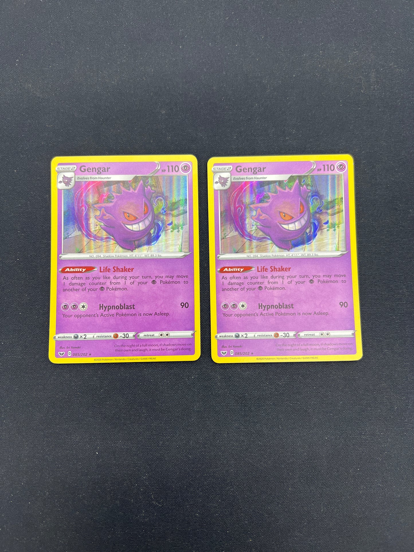 Auction Lot 202: Pokemon Cards Gengar Lot Holos Conditions Vary