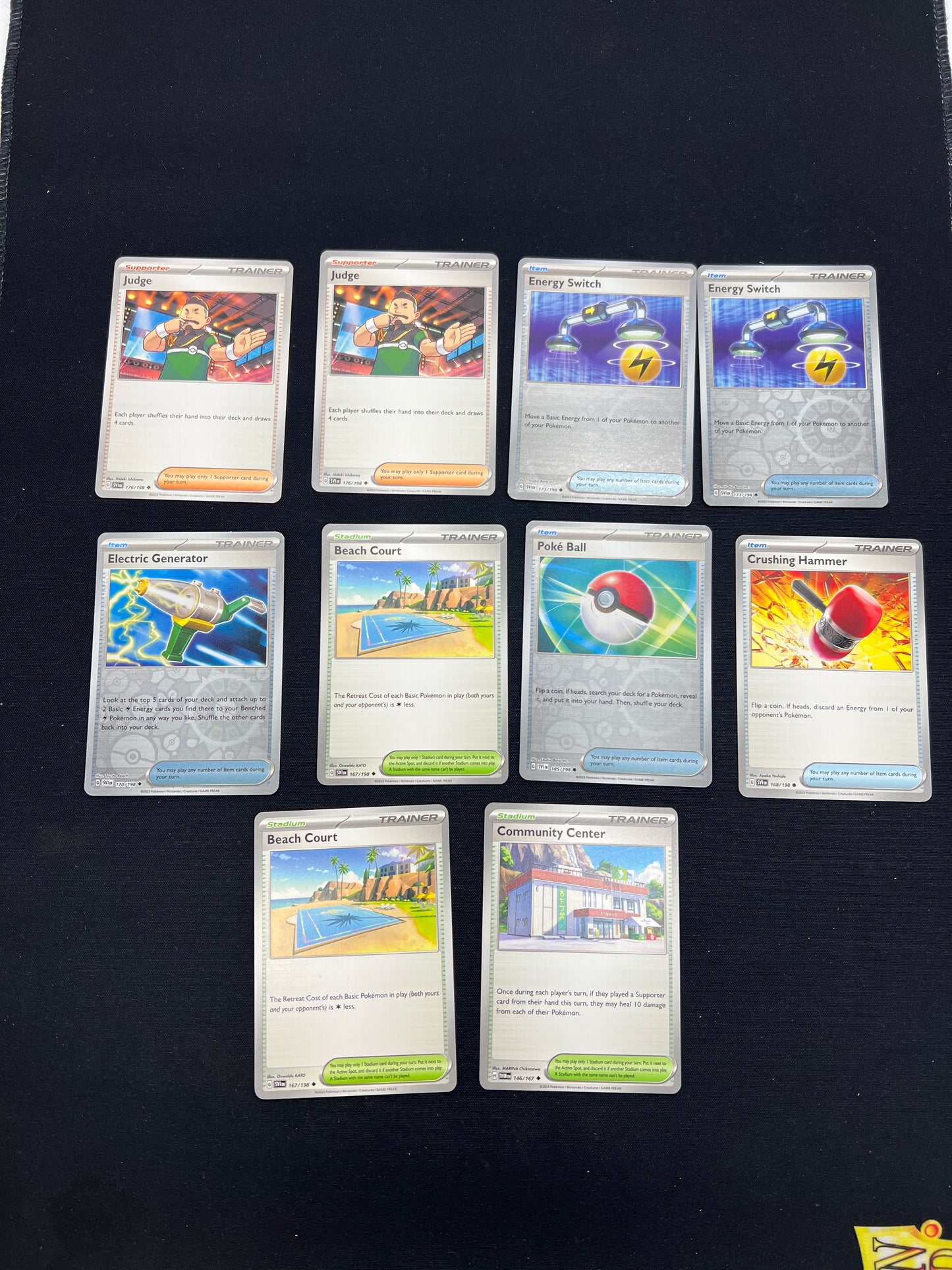Auction Lot 225: Pokemon Cards Lot of 10 Assorted Trainer Mega Evolutions Conditions Vary
