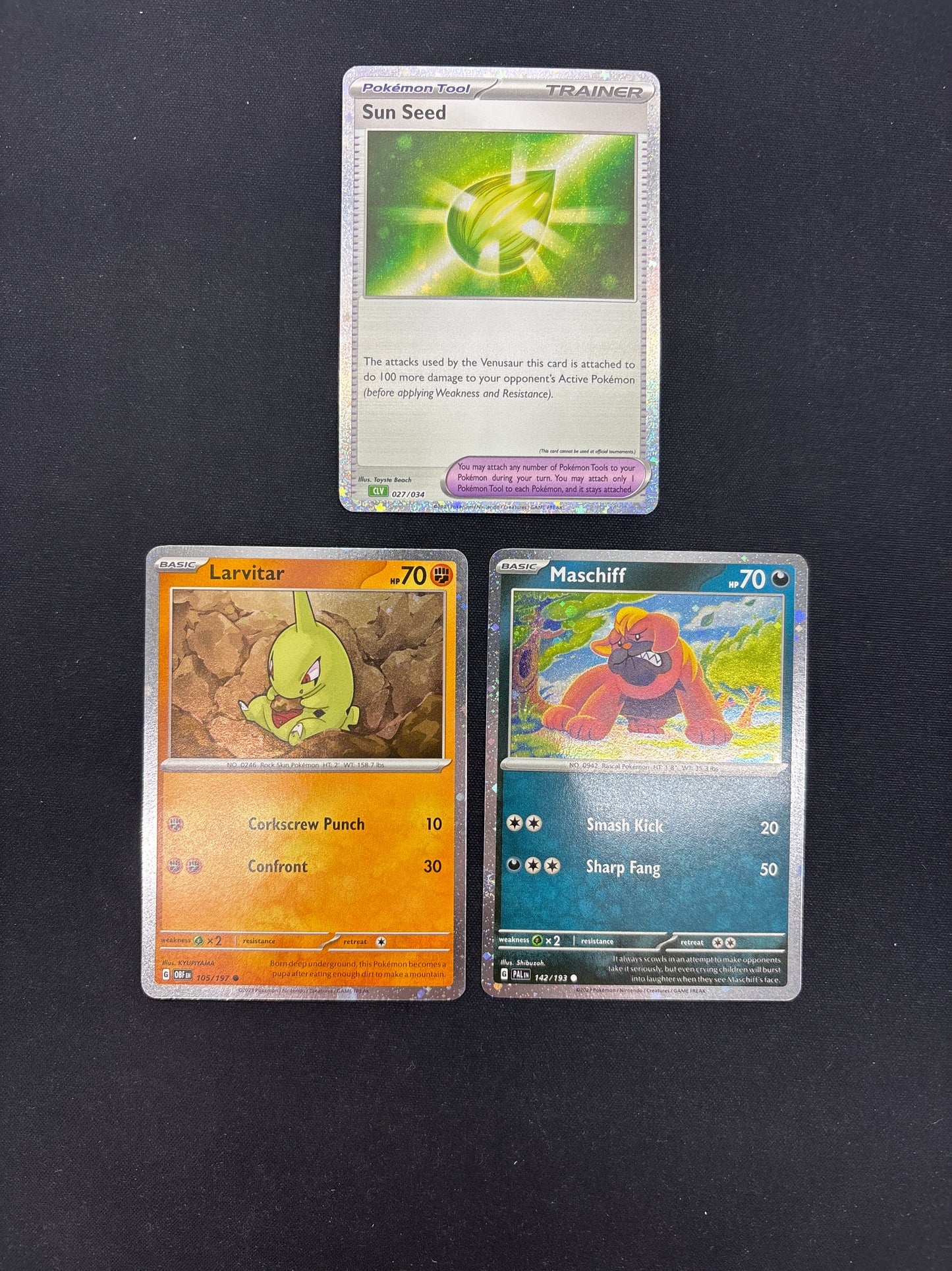 Auction Lot 350: Pokemon Cards Lot of 3 SV Cosmo Holos Conditions Vary