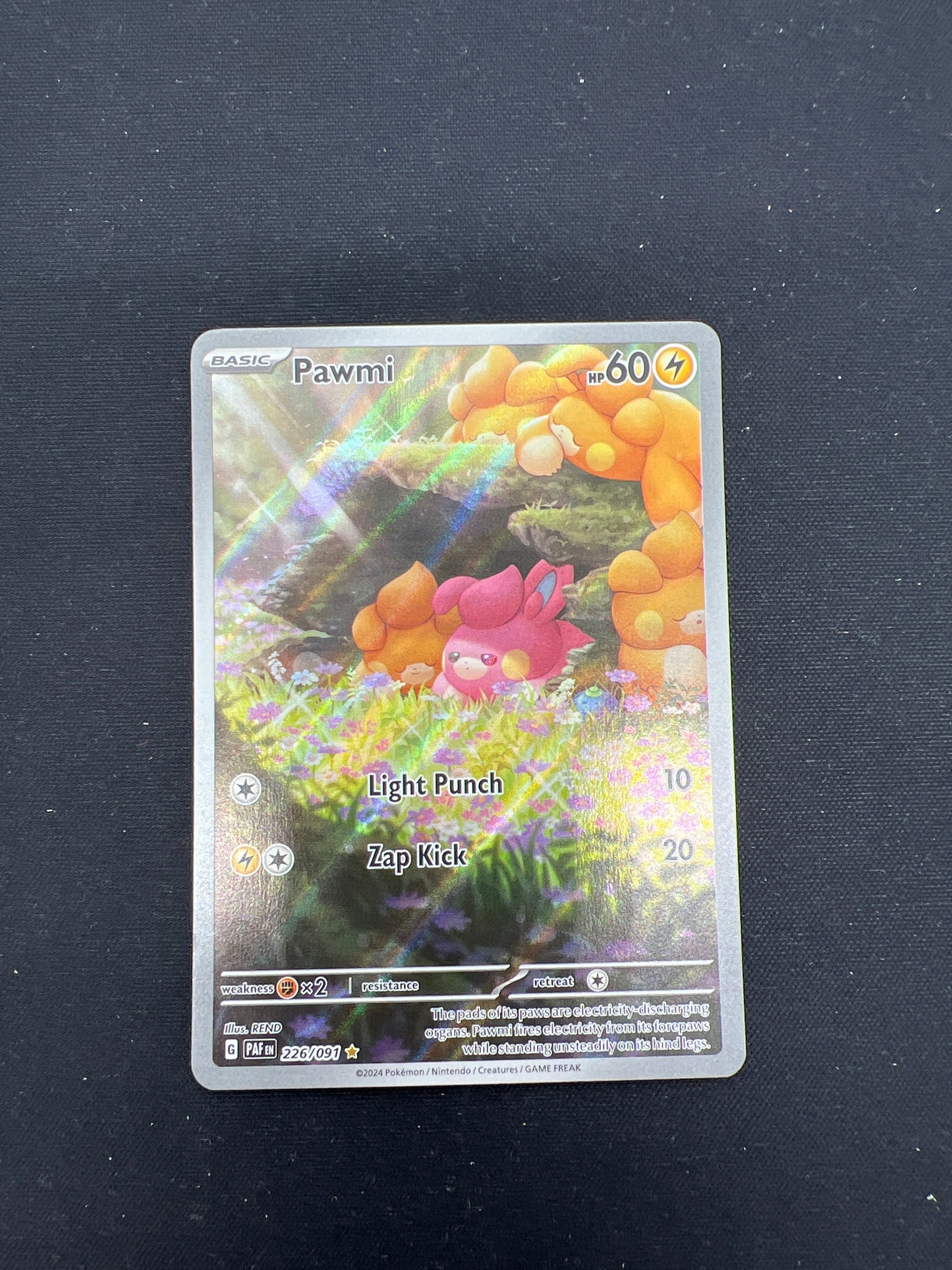 Auction Lot 212: Pokemon Cards Pawmi Illustration Rare Condition Vary