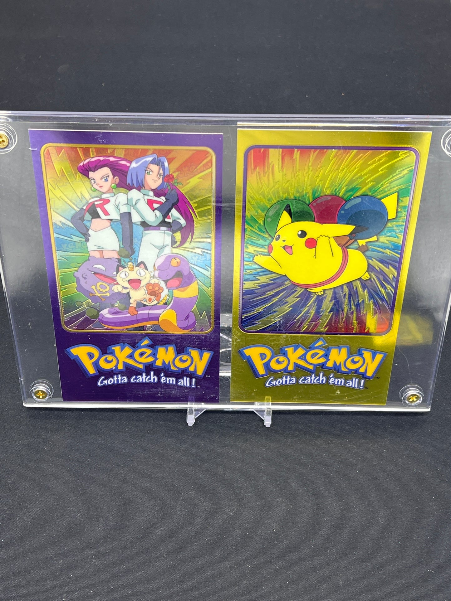 Auction Lot 1: Pokemon Cards Topps Tin Toppers Lot of 5 Full Set Metal Foil Conditions Vary