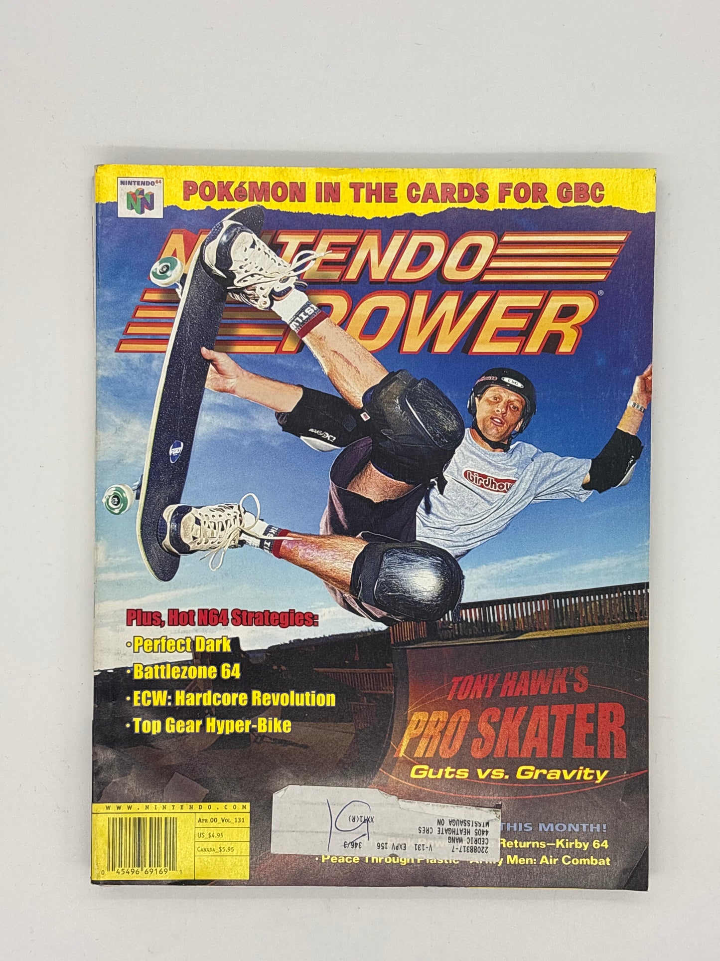 Auction Lot 107: N64 Nintendo Power Magazine April 2000 Volume 131 Condition Vary