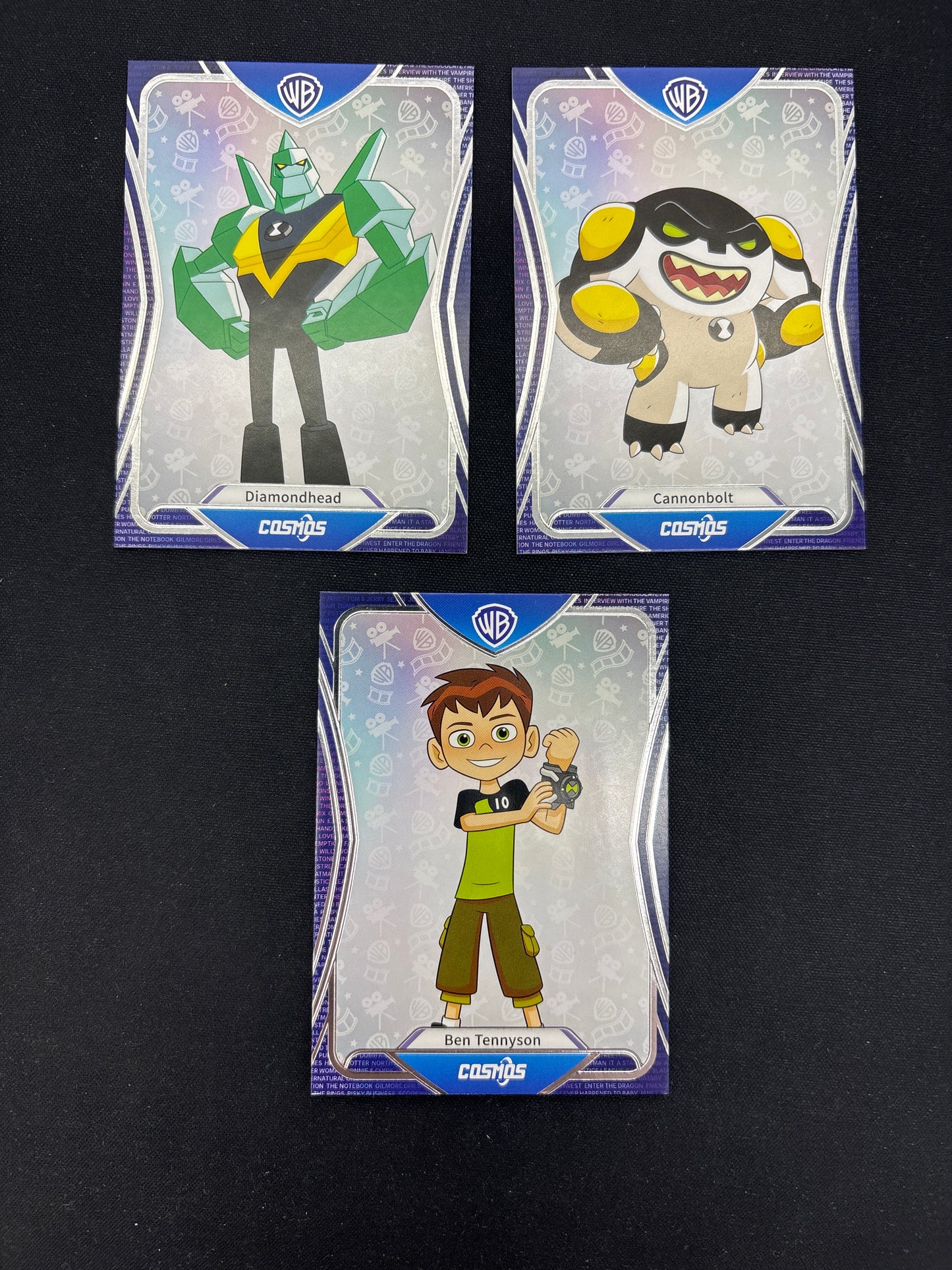 Auction Lot 94: Warner Brothers Ben 10 Lot of 3 Cosmo Full Art Cards Conditions Var