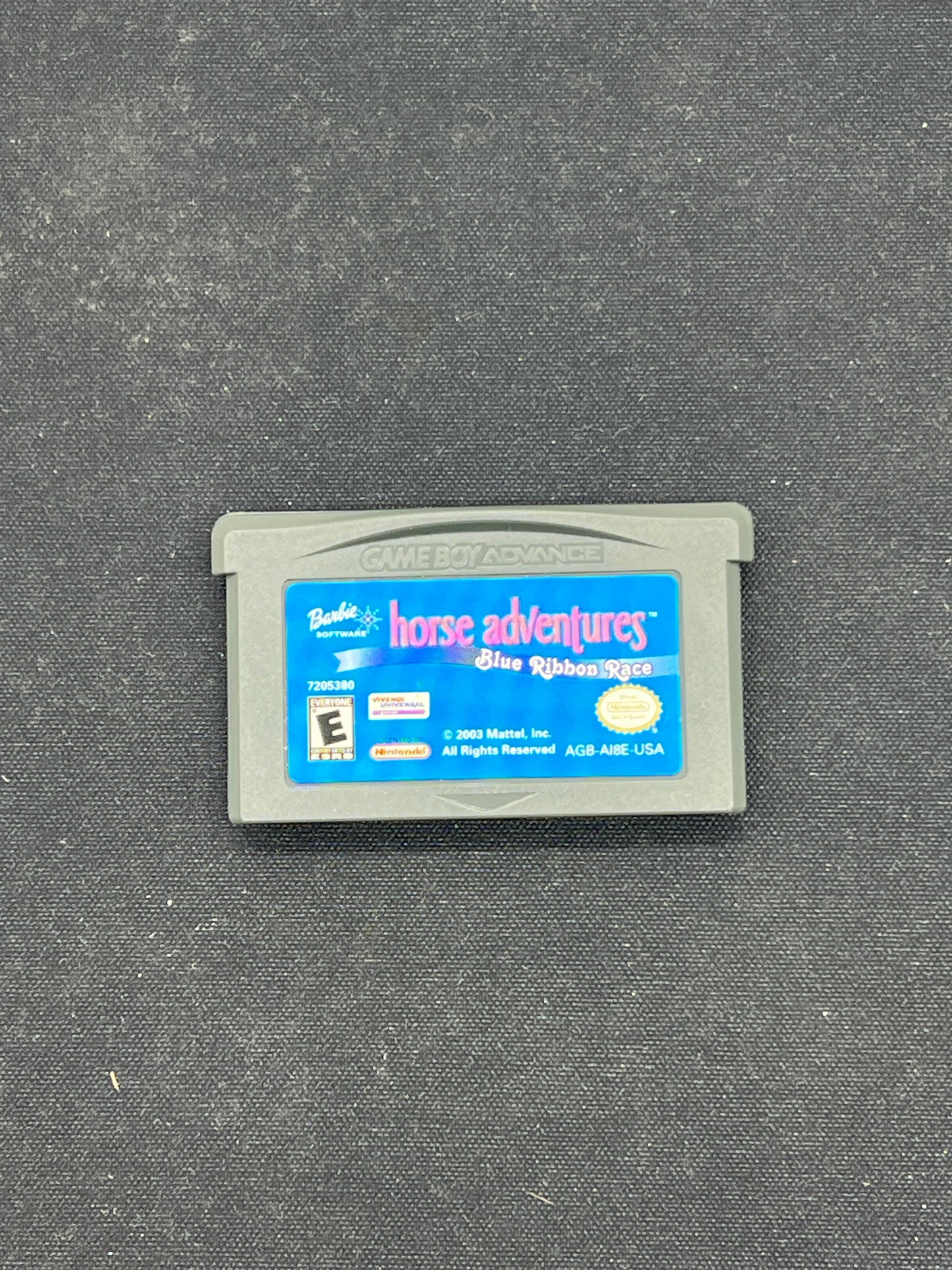 Auction Lot 212: Gameboy Advance Barbie Horse Adventures Blue Ribbons Race Cartridge Only