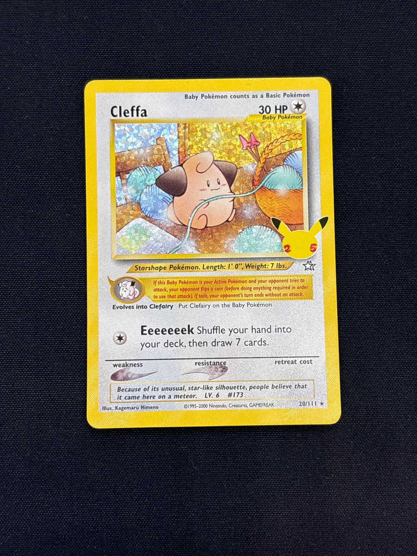 Auction Lot 156: Cleffa Celebrations Holo Card Lot Conditions Vary