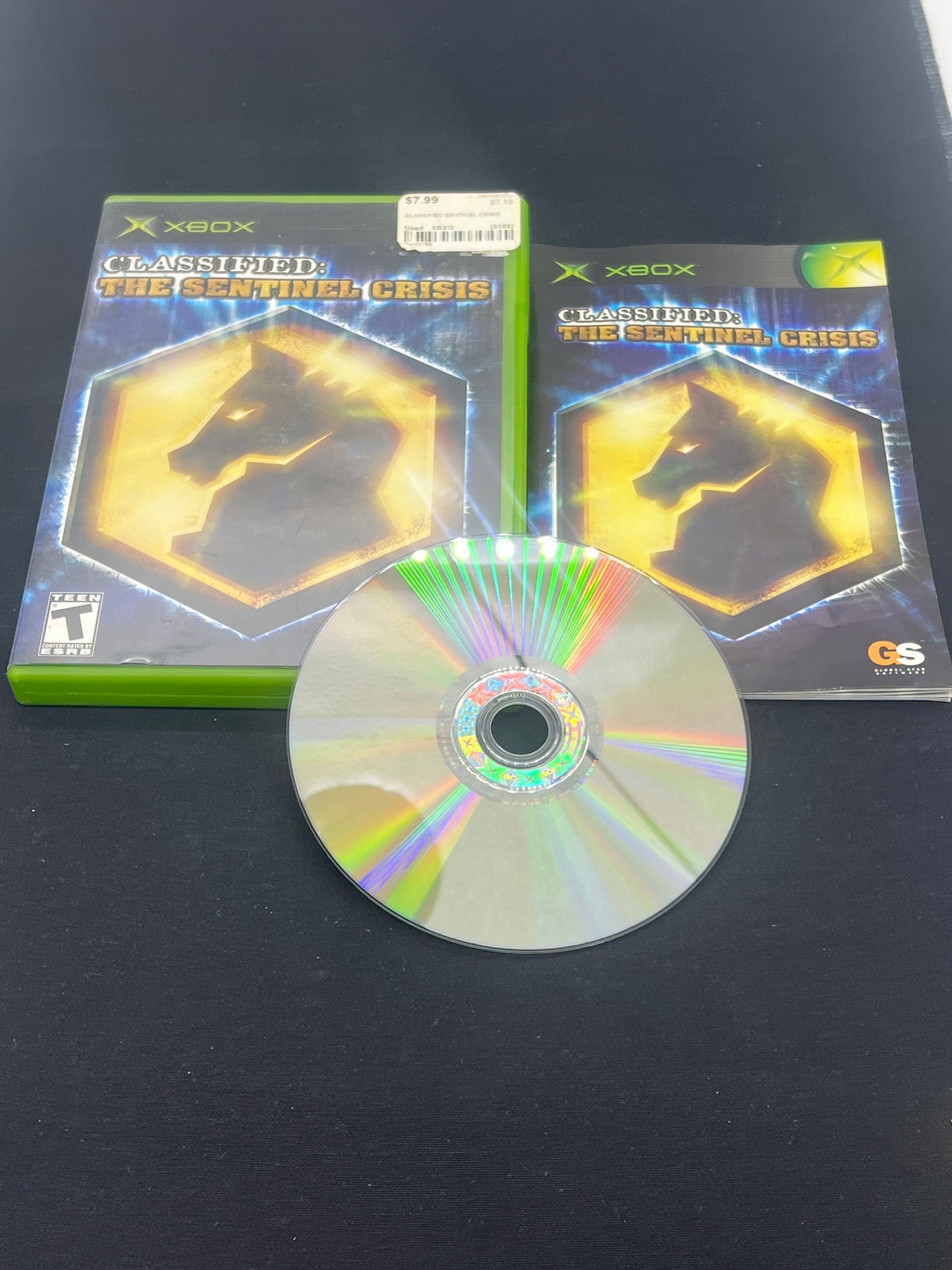 Auction Lot 92: XBOX Video Game Classified The Sentinel Crisis CIB