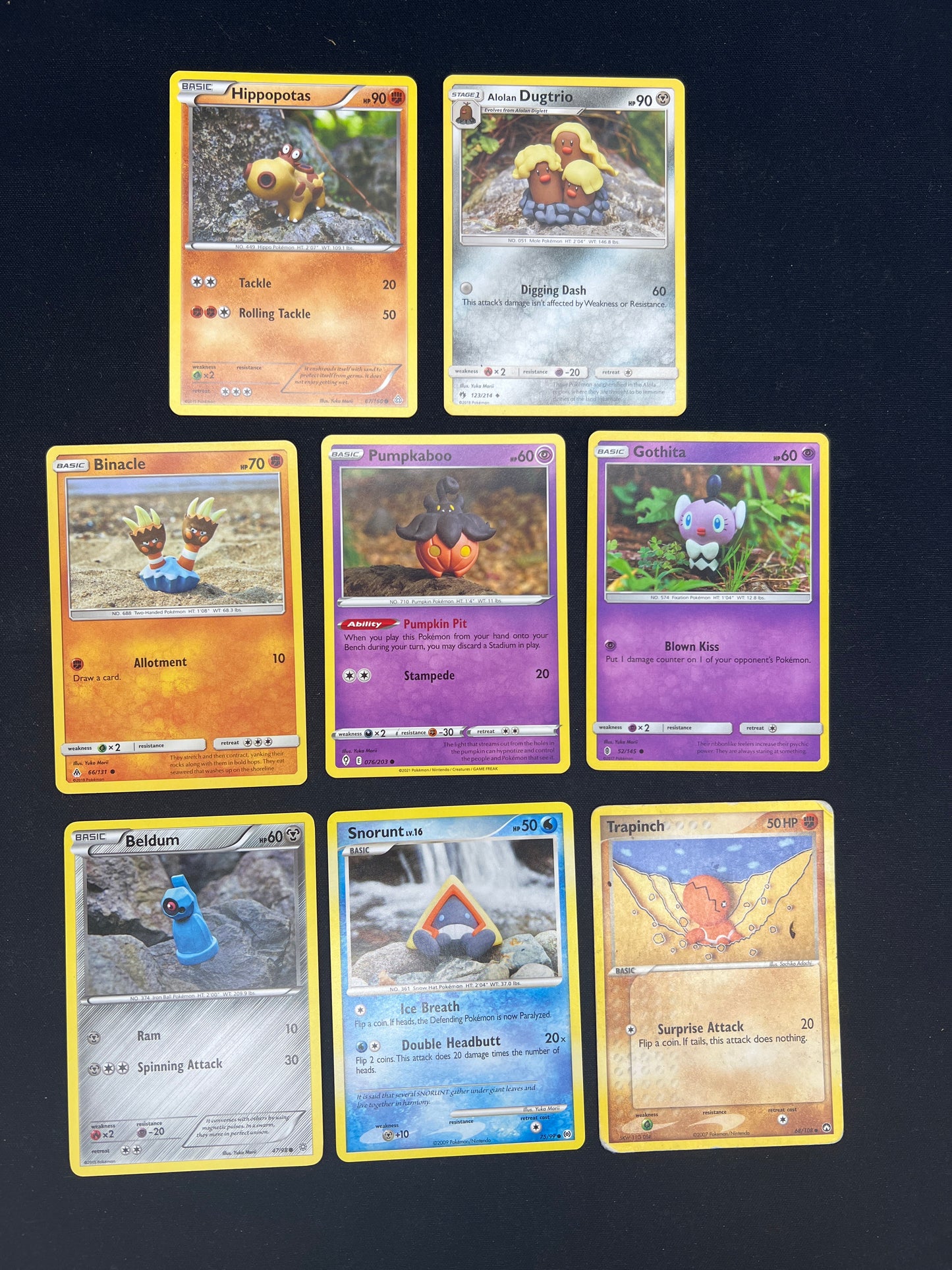Auction Lot 227: Pokemon Cards Assorted Lot of 8 Yuka Morii Commons Uncommons Conditions Vary