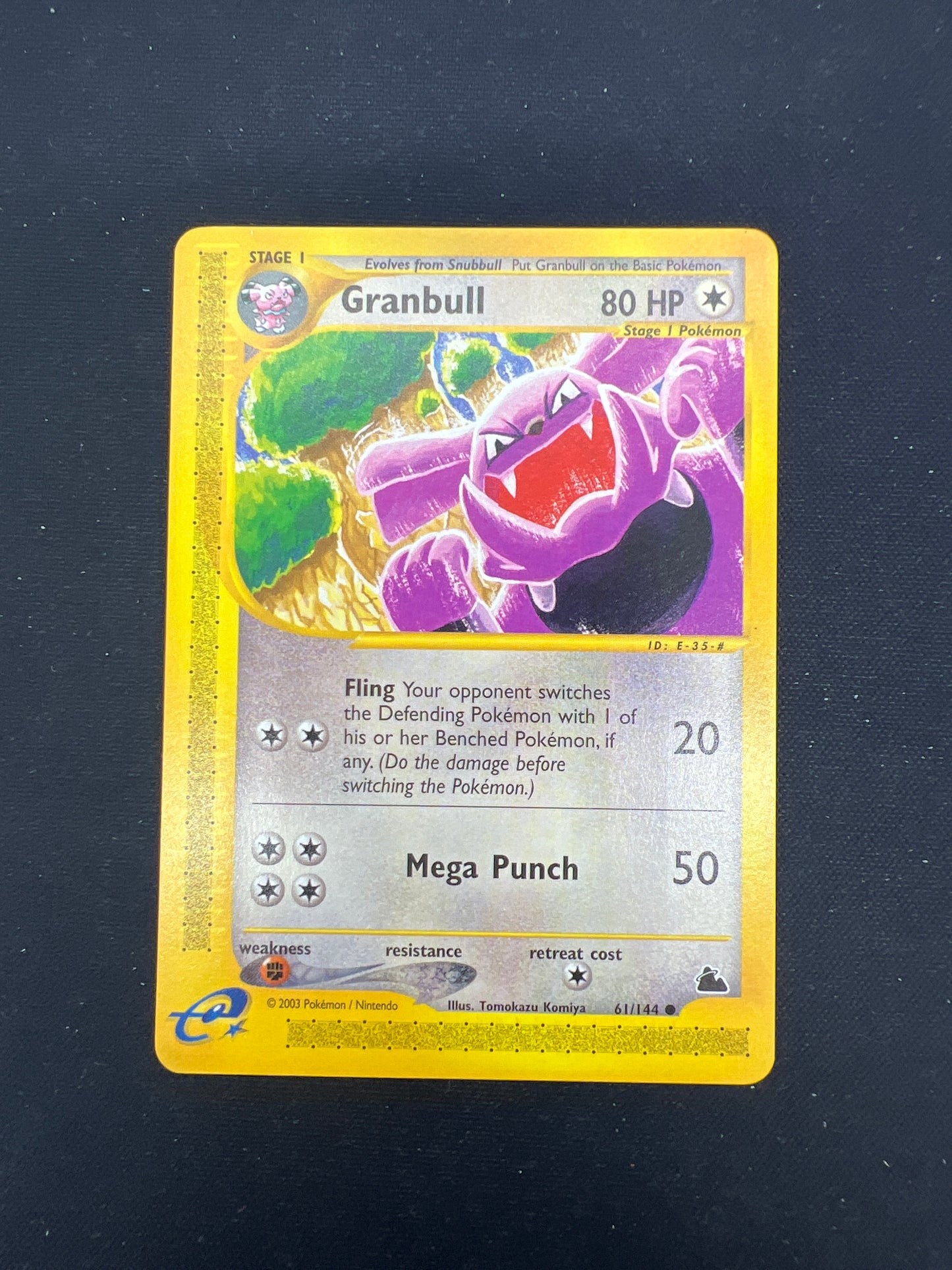 Auction Lot 157: Pokemon Cards Granbull WOTC Skyridge Condition Vary