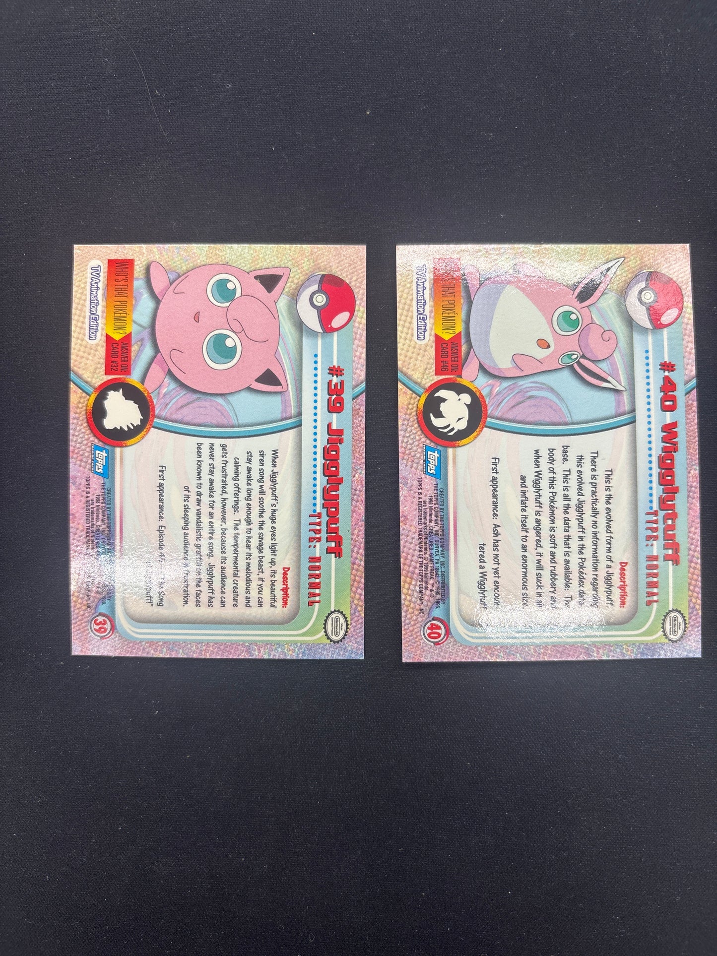 Auction Lot 61: Pokemon Topps Chrome Wigglytuff Evolution Line Holo Cards Conditions Vary